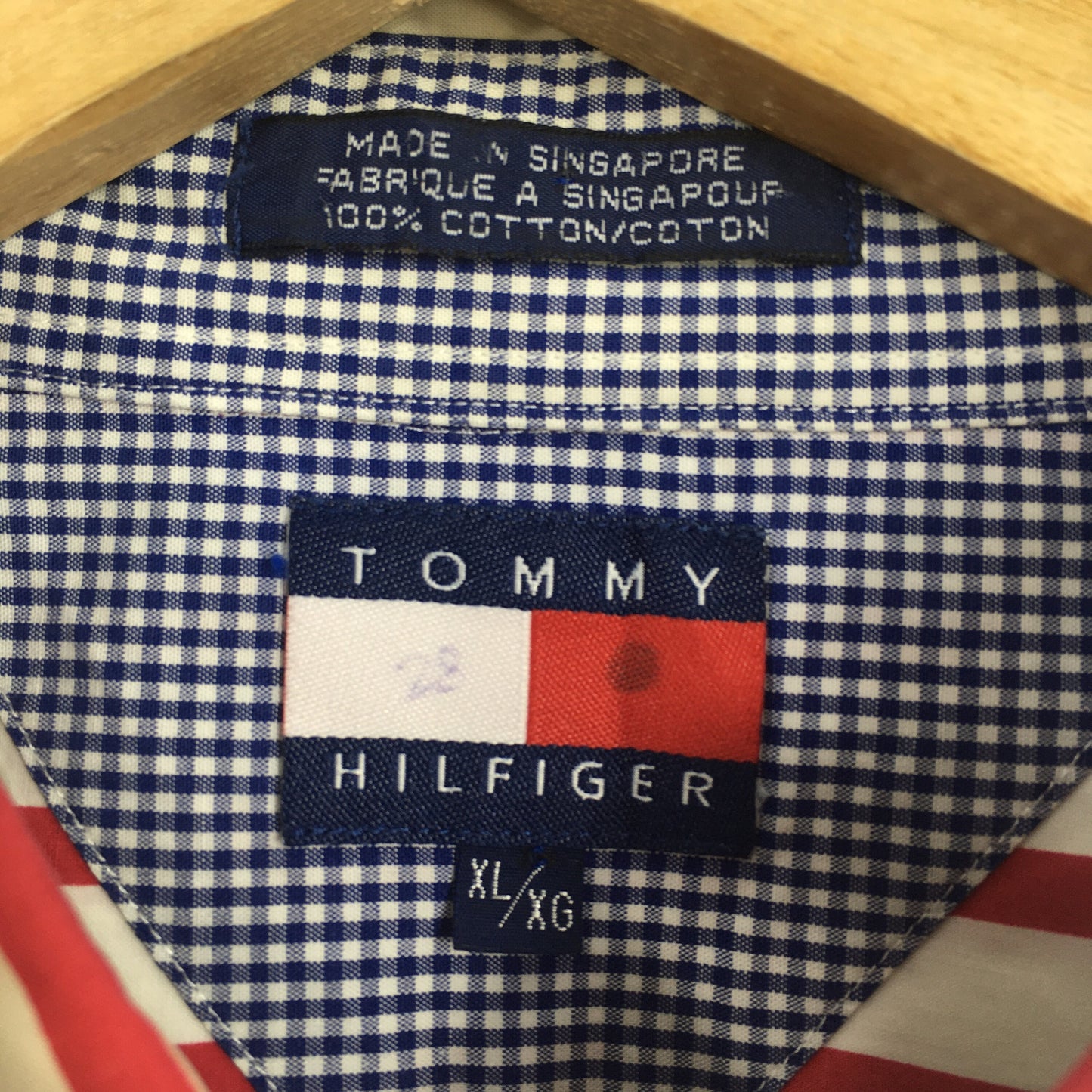 Tommy Hilfiger Red Stripes Oxfords XLarge