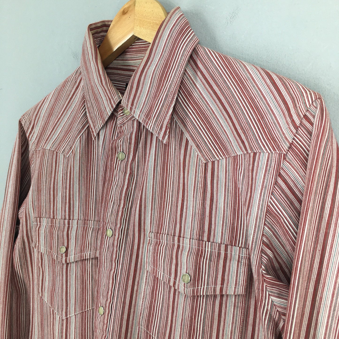 Tete Homme Yohji Multicolor Stripes Western Shirt Small