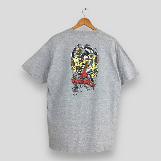 Rob Roskopp Pushead Design Gray T shirt Medium