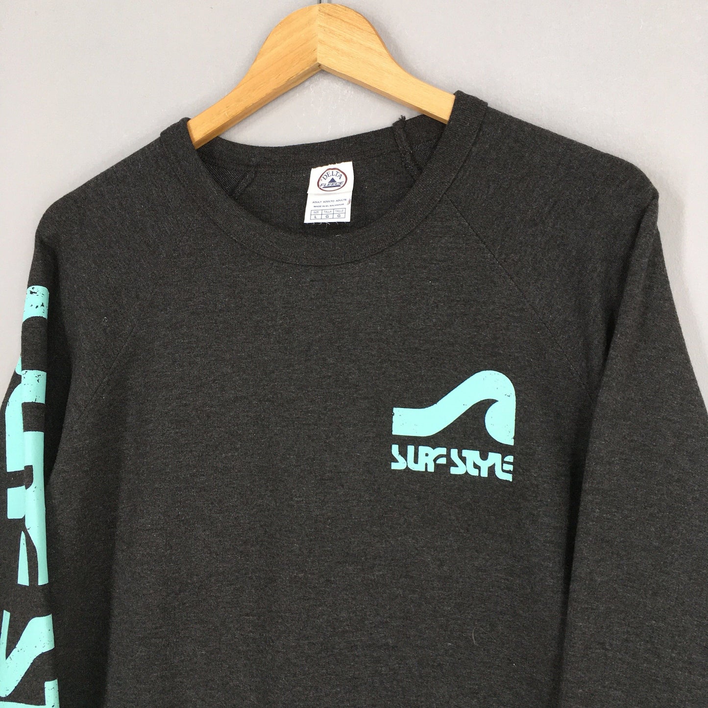 Surf Style Black Sweatshirt Large