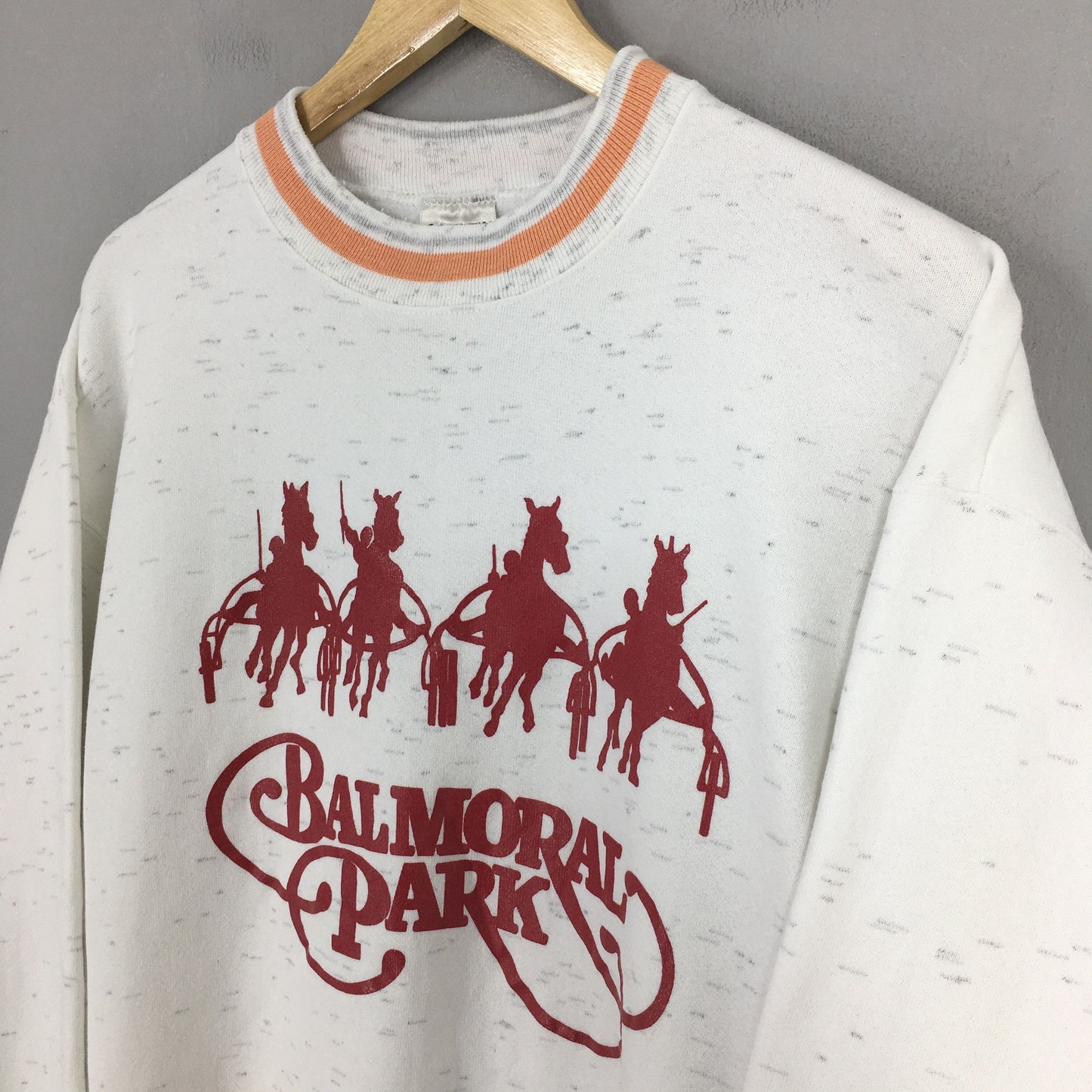 Balmoral Park Horses Animal Illinois Gray Sweatshirt Large