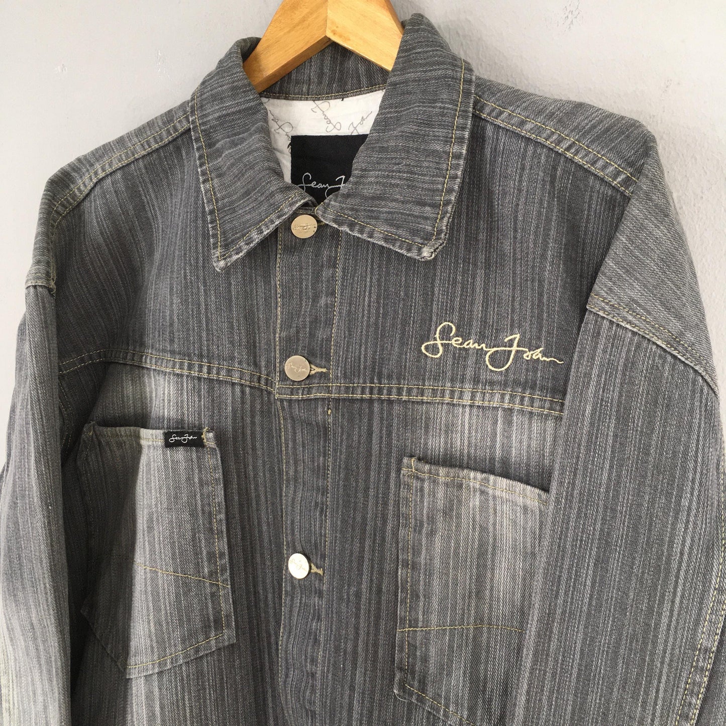 Sean John Gray Jeans Jacket 2XLarge