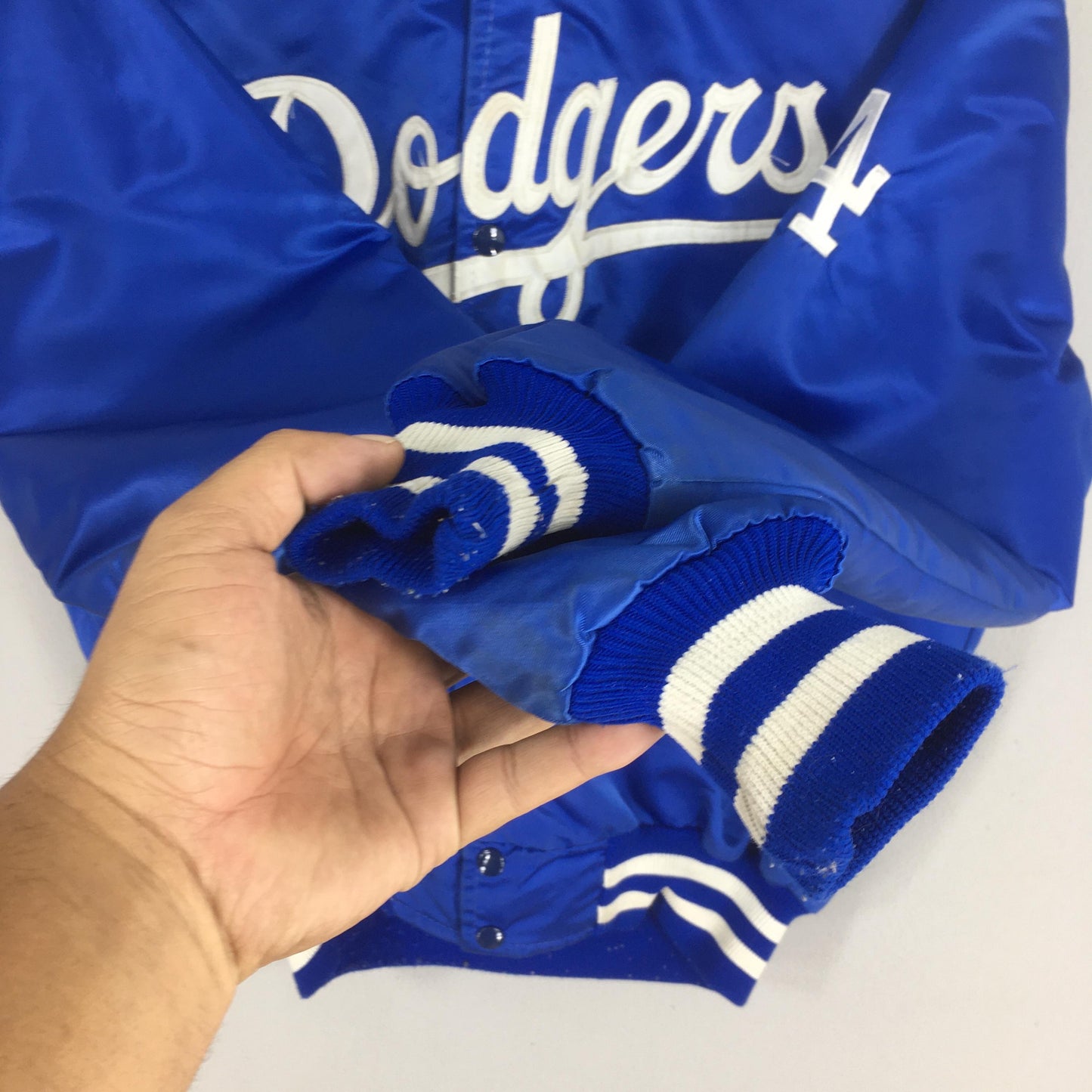 LA Dodgers MLB Stadium Varsity Satin Jacket Medium