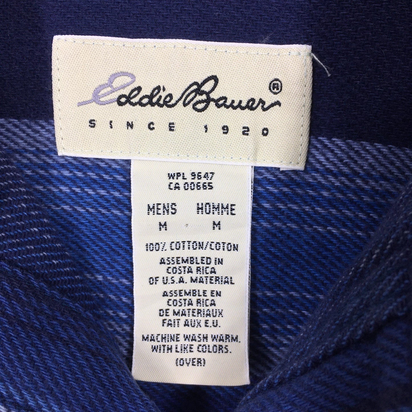 Eddie Bauer Striped Flannel Shirt Medium