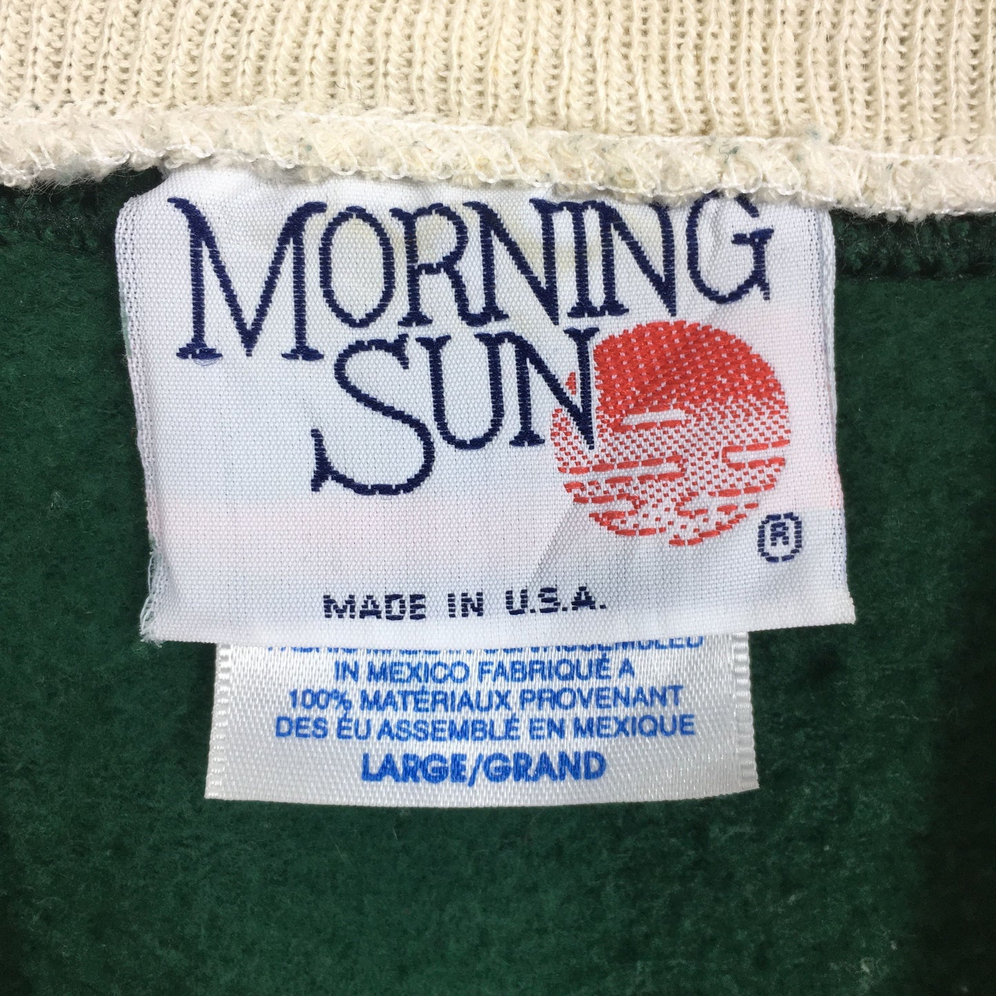 Vintage Morning Sun Bunny Rabbit Sweatshirt Large