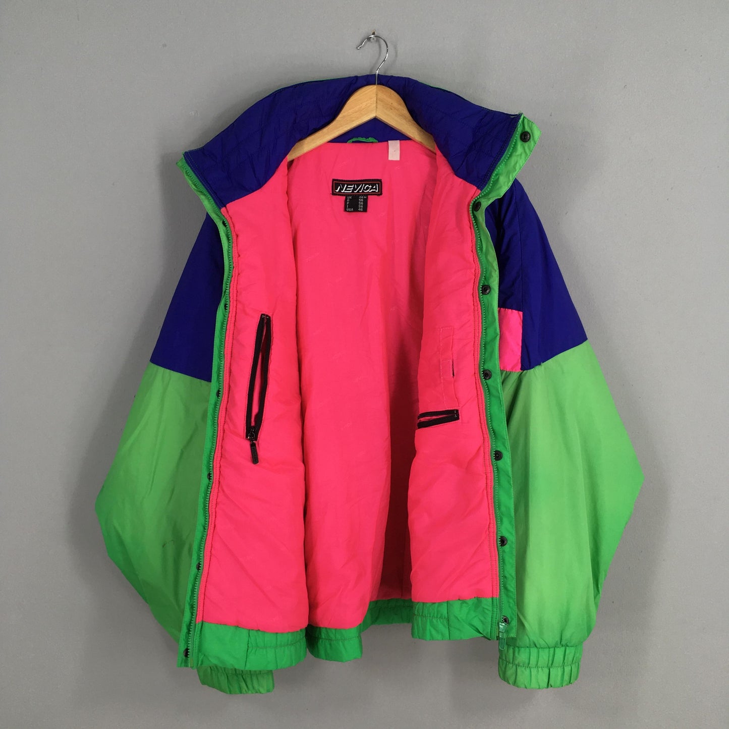 Nevica Bomber Hooded Ski Wear Retro Jacket 3XLarge