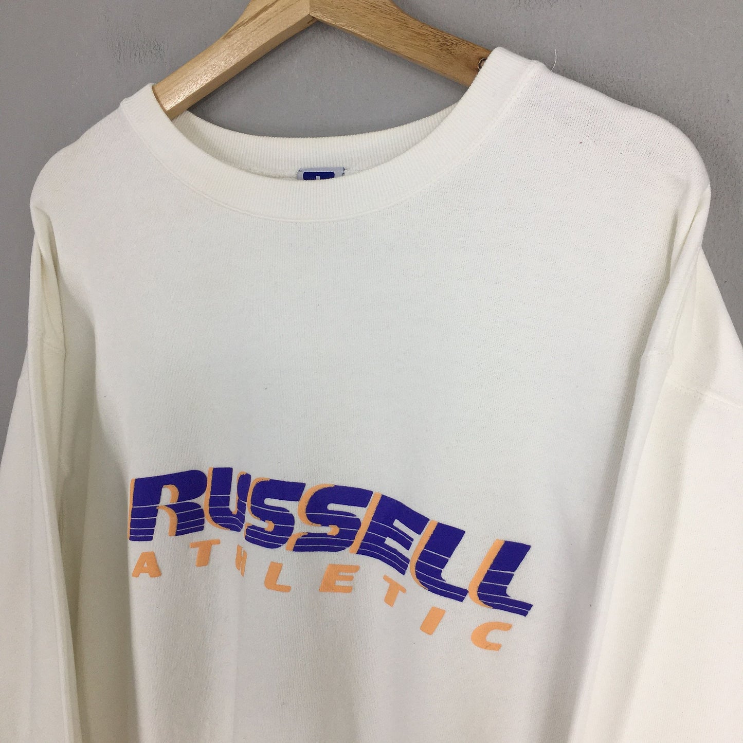 Russell Athletic White Sweatshirt Medium