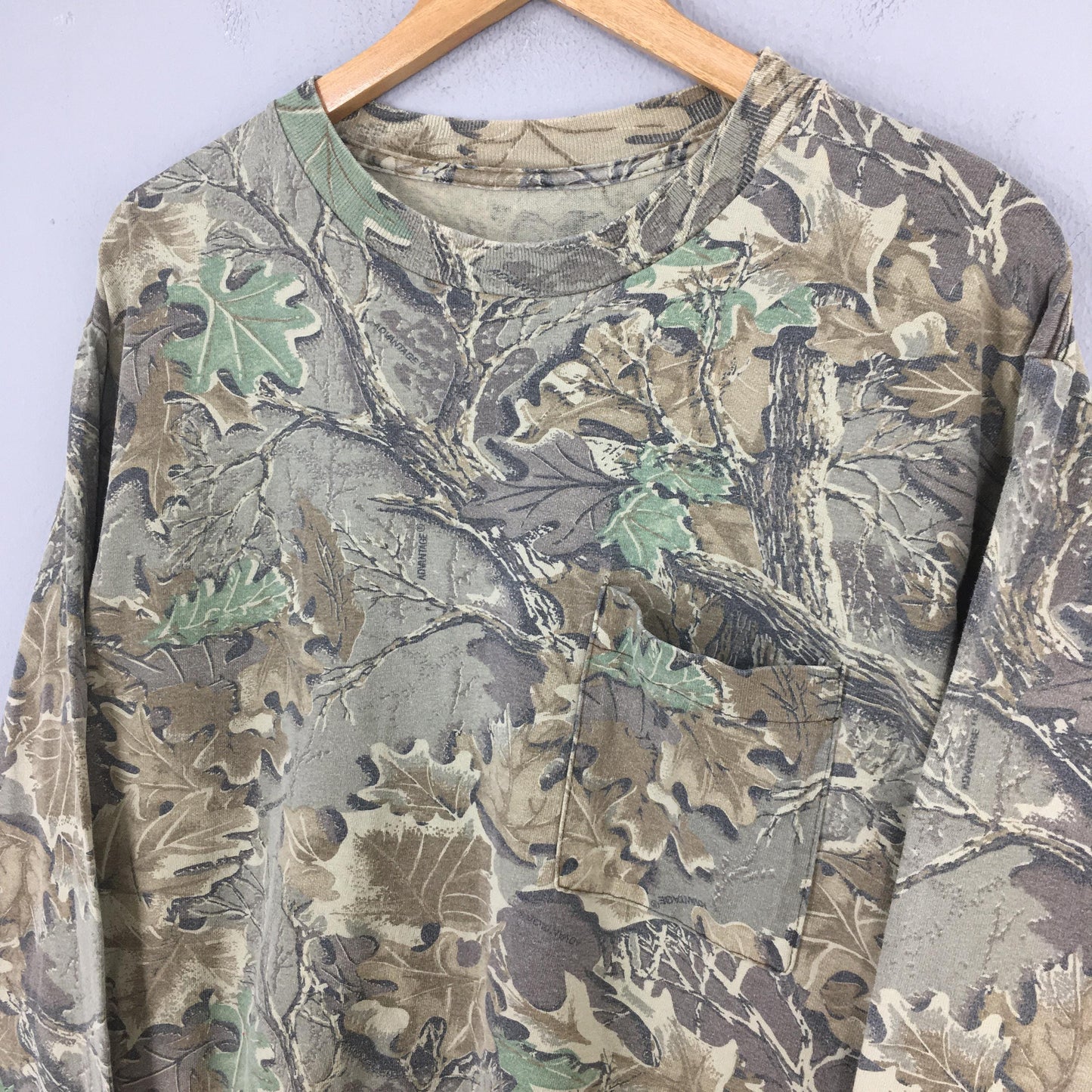 90s Real Tree Camo Longsleeve Tshirt Large