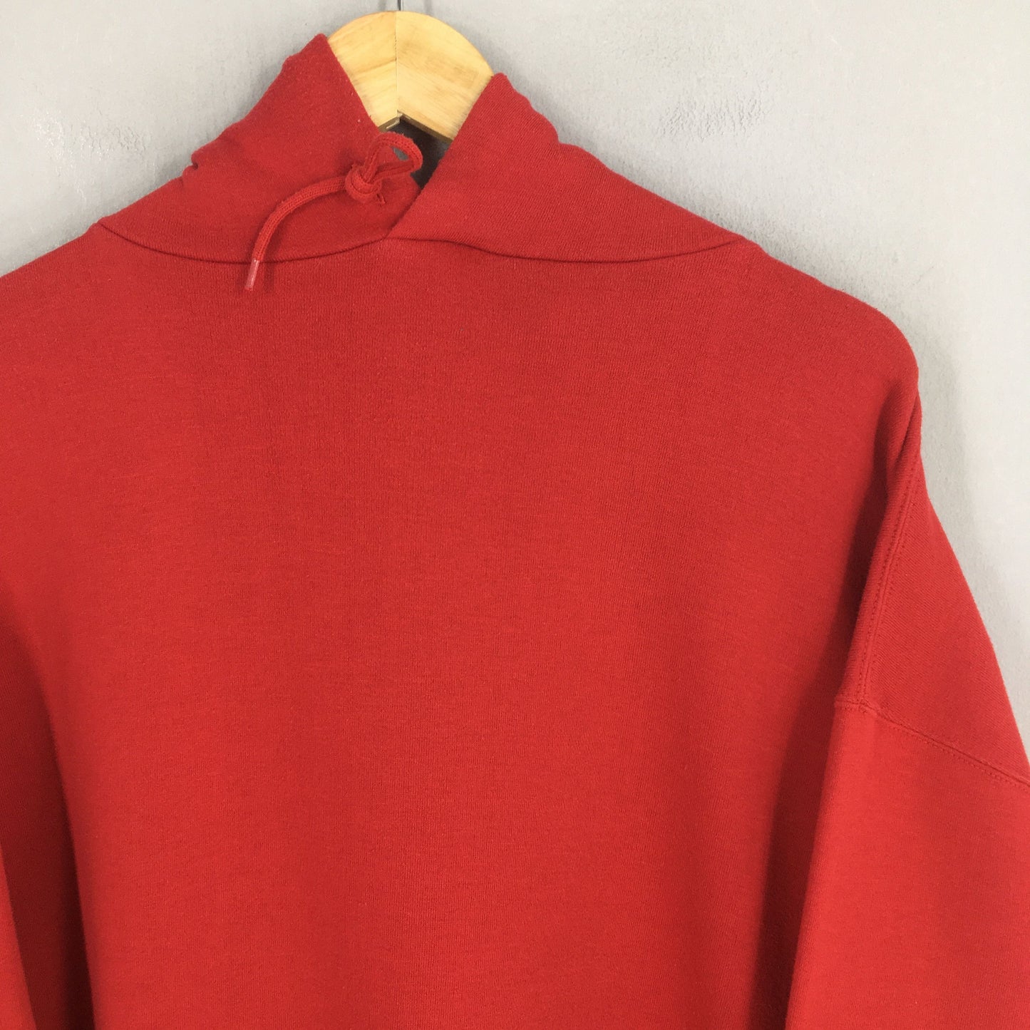 Russell Athletic Red Plain Hoodie Sweatshirt XXLarge