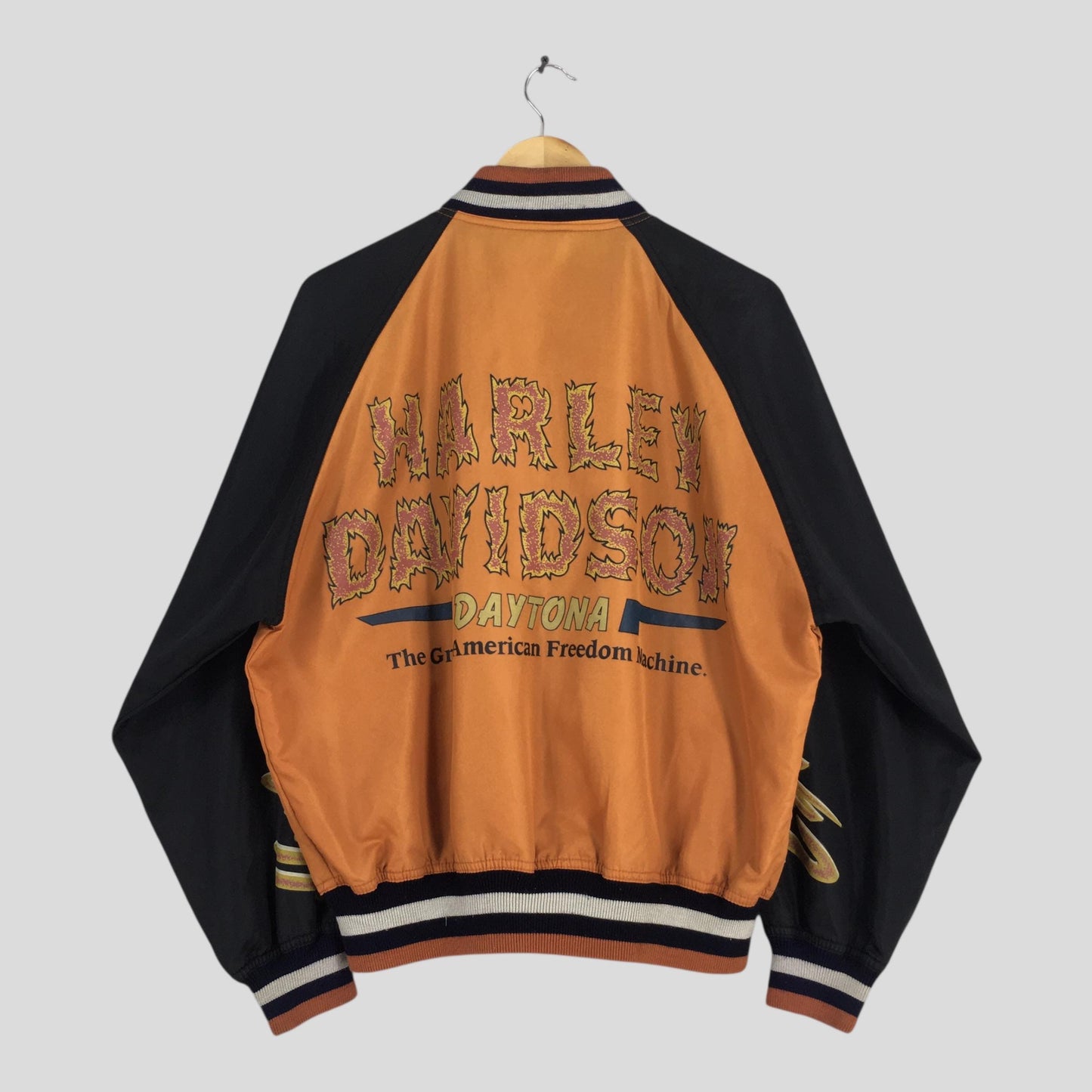 Harley Davidson Motorcycle Daytona Varsity Jacket Medium