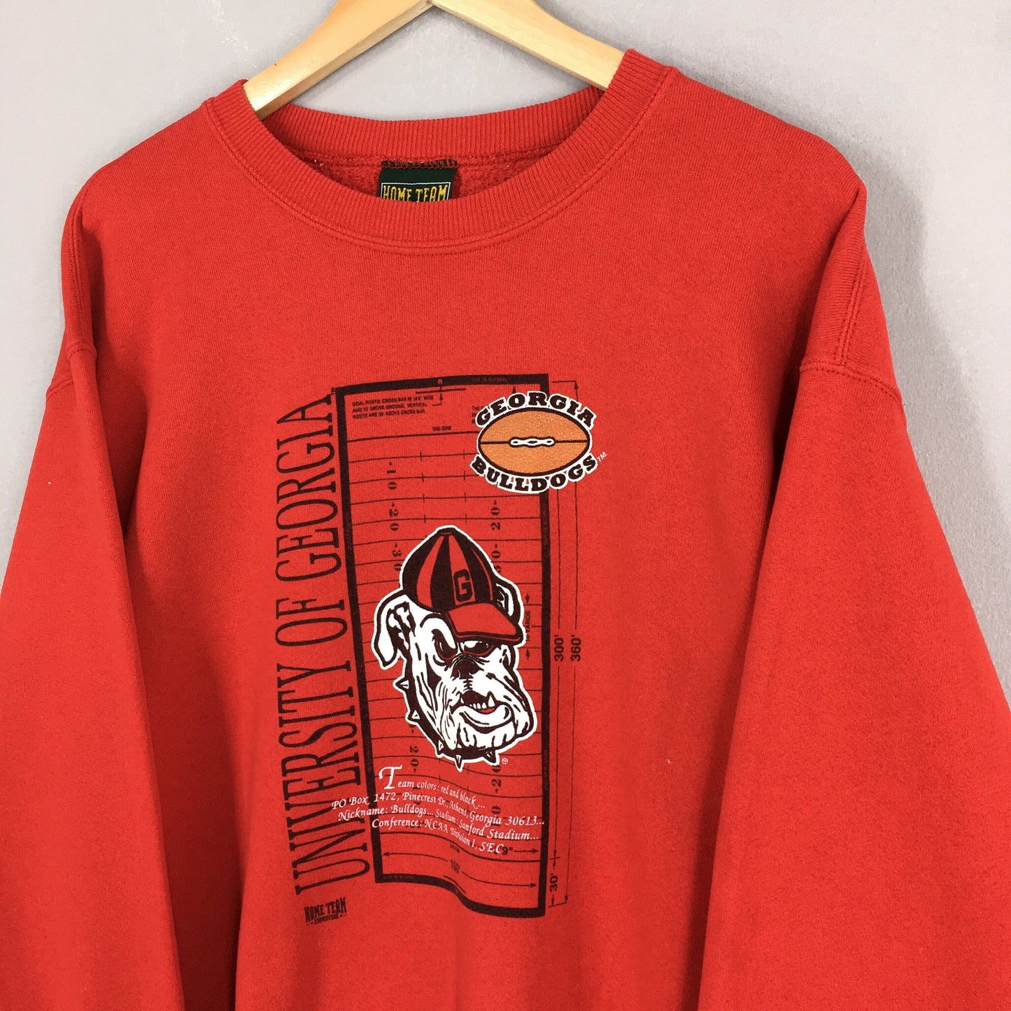 Georgia Bulldogs Ncaa Red Sweatshirt XLarge