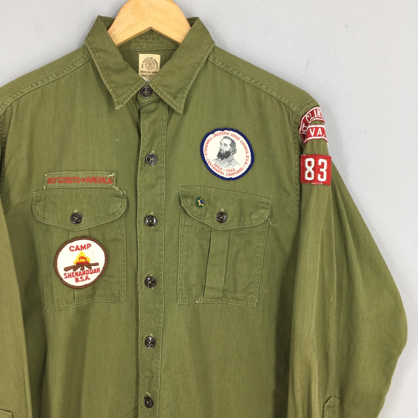 Boy Scouts Olive Shirt Medium