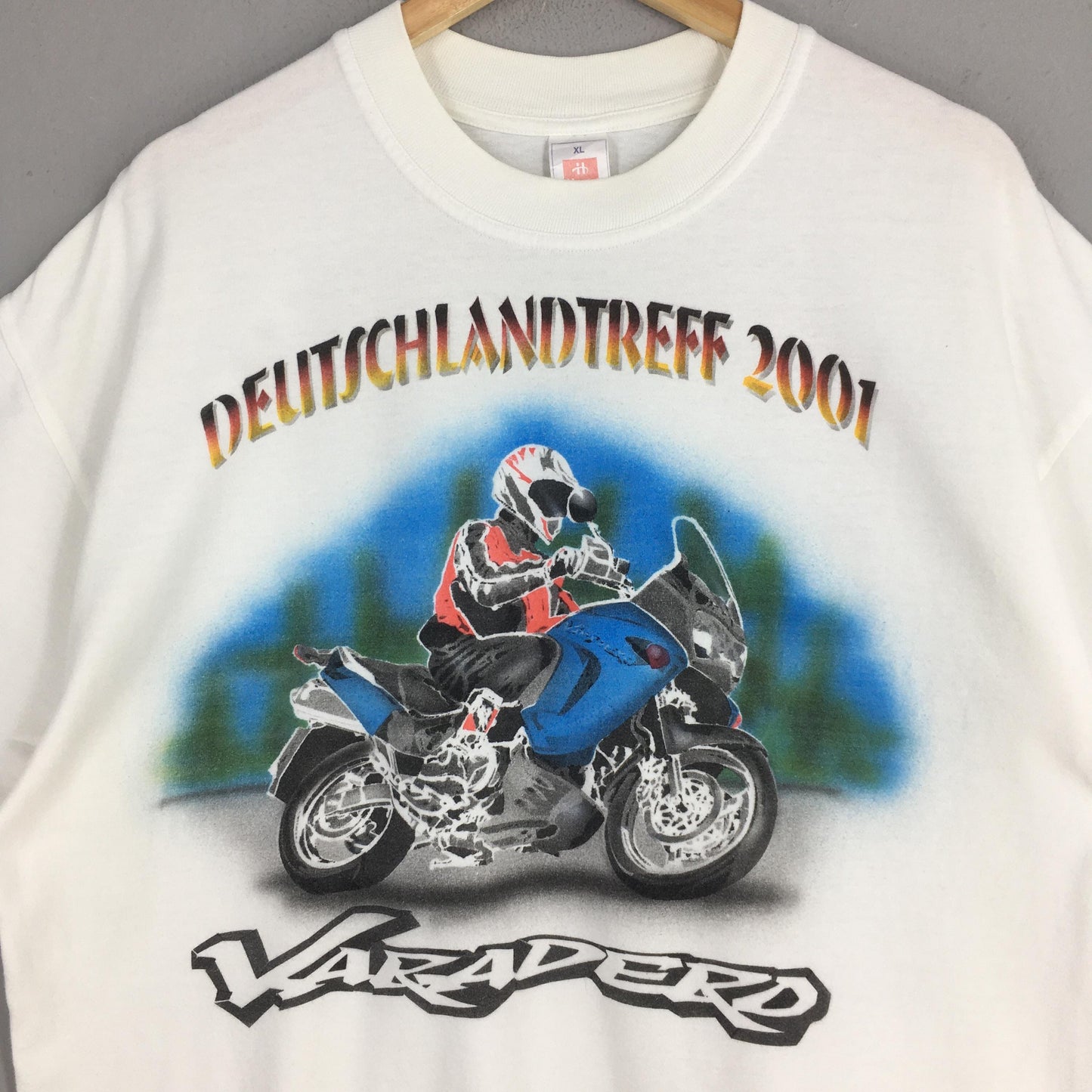 Honda Varadero Motorcycle White T shirt XLarge