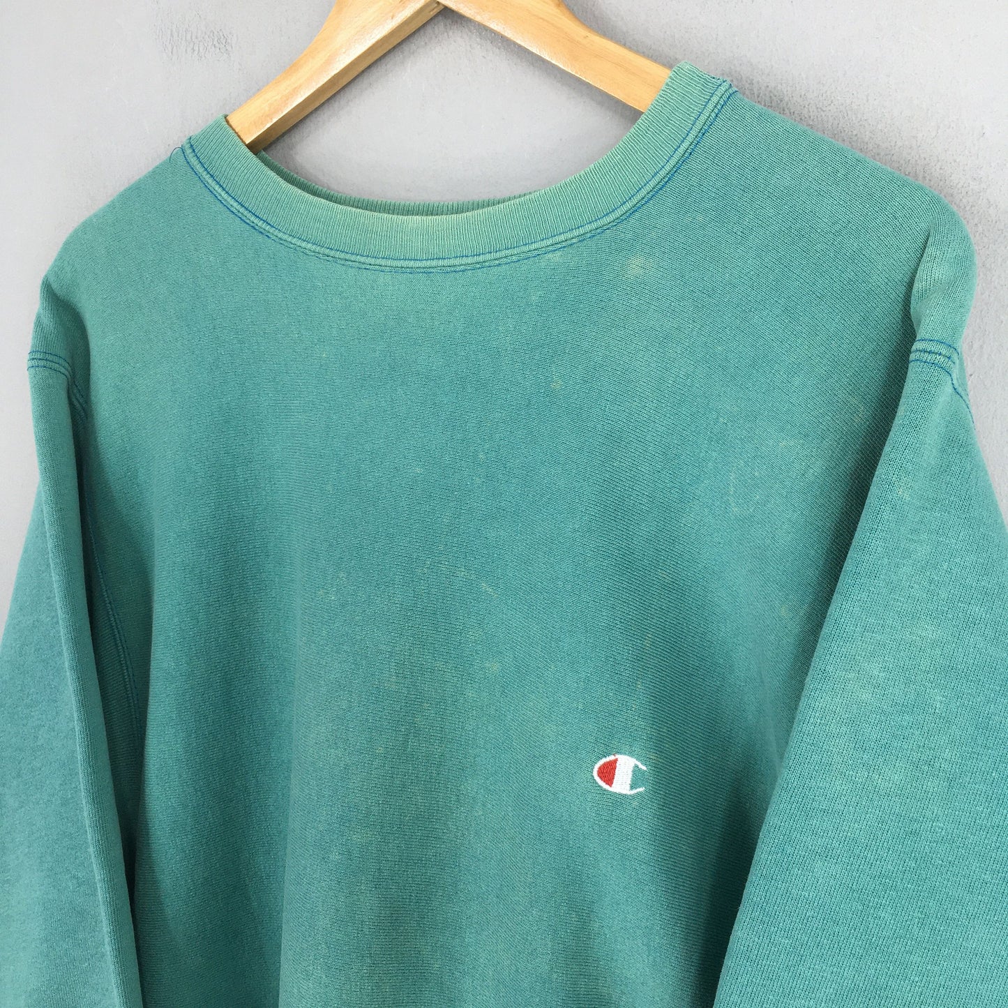 Champion Reverse Weave Green Crewneck Sweatshirt XL