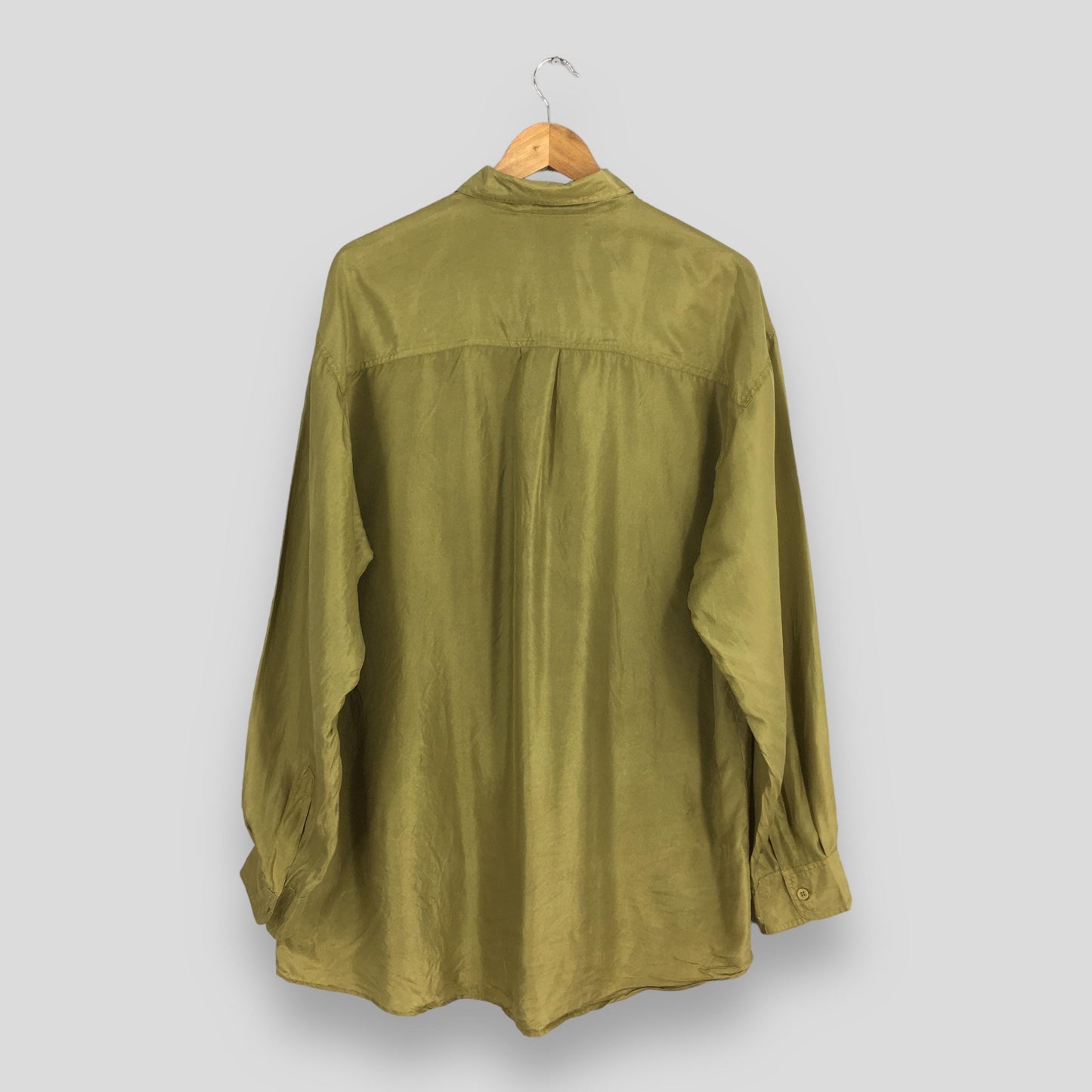 Ultrabest Green Silk Shirt Large