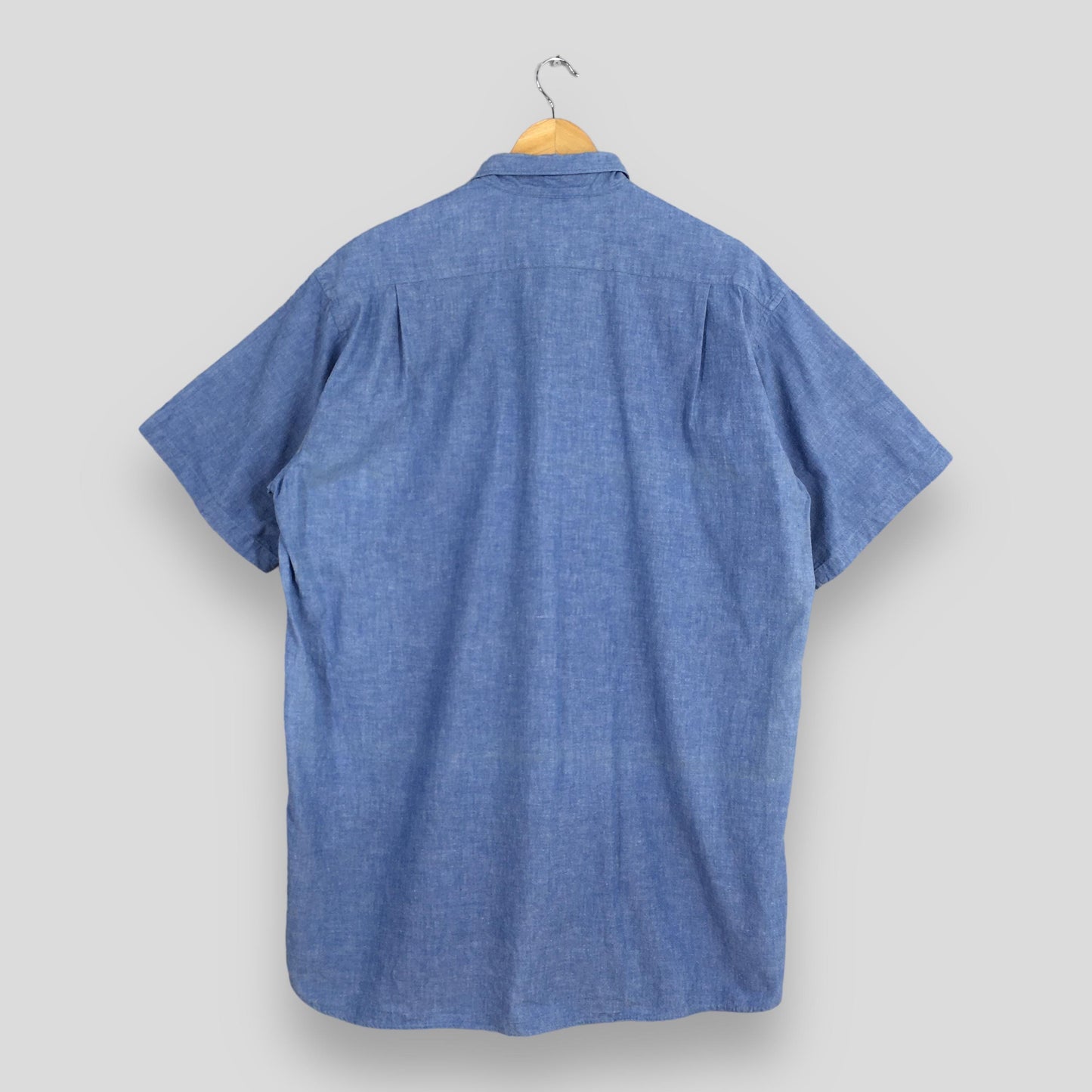 Ys For Men Yohji Yamamoto Blue Shirt XLarge