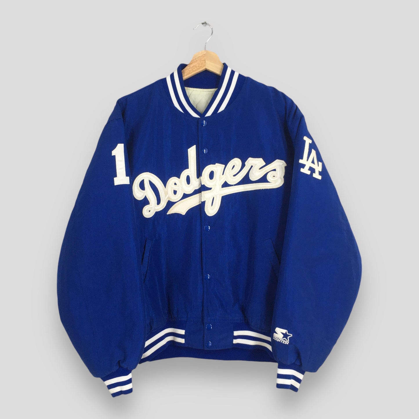 LA Dodgers MLB Stadium Varsity Blue Jacket Large