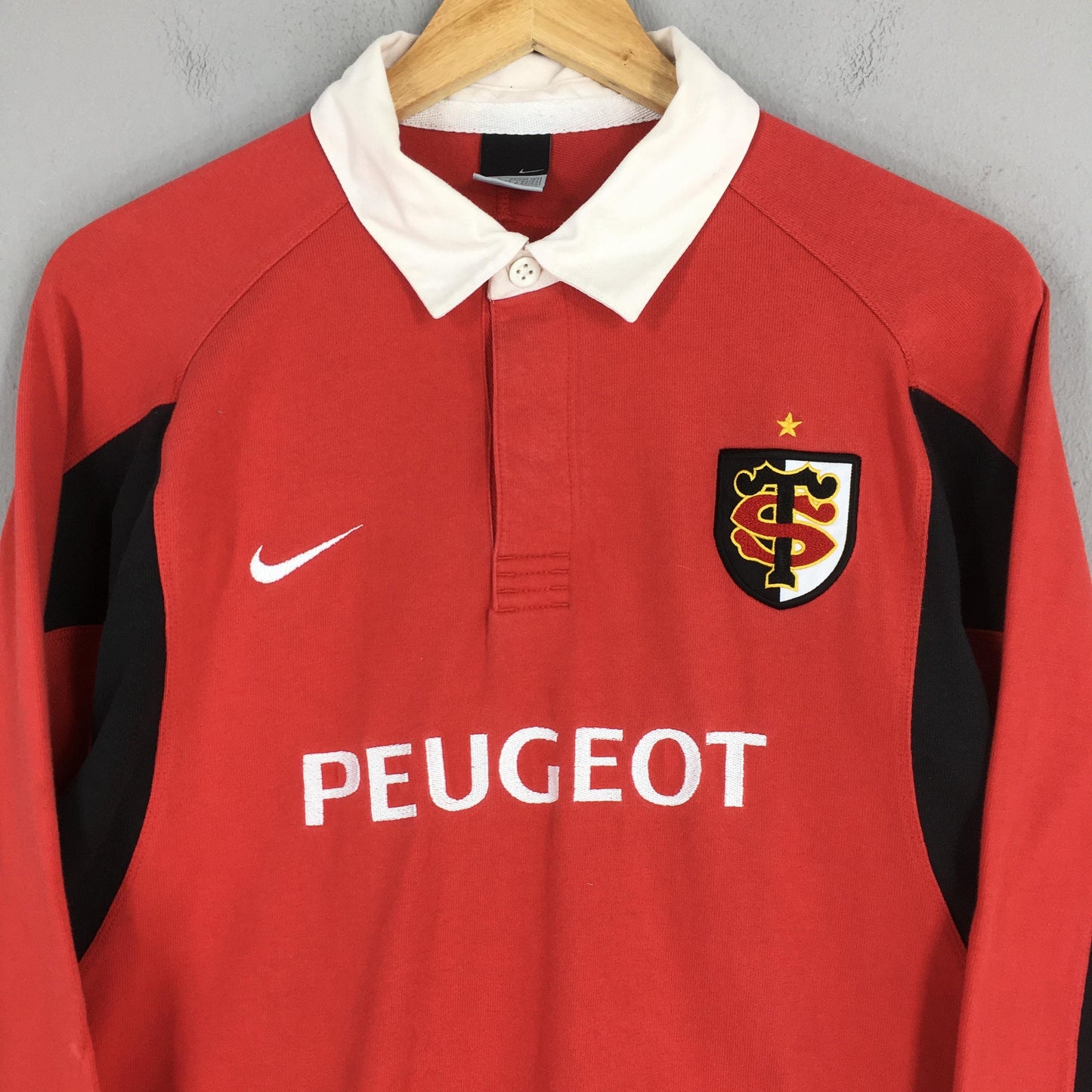 Nike Stade Toulousain Rugby Jersey Polo Rugby Shirt Large