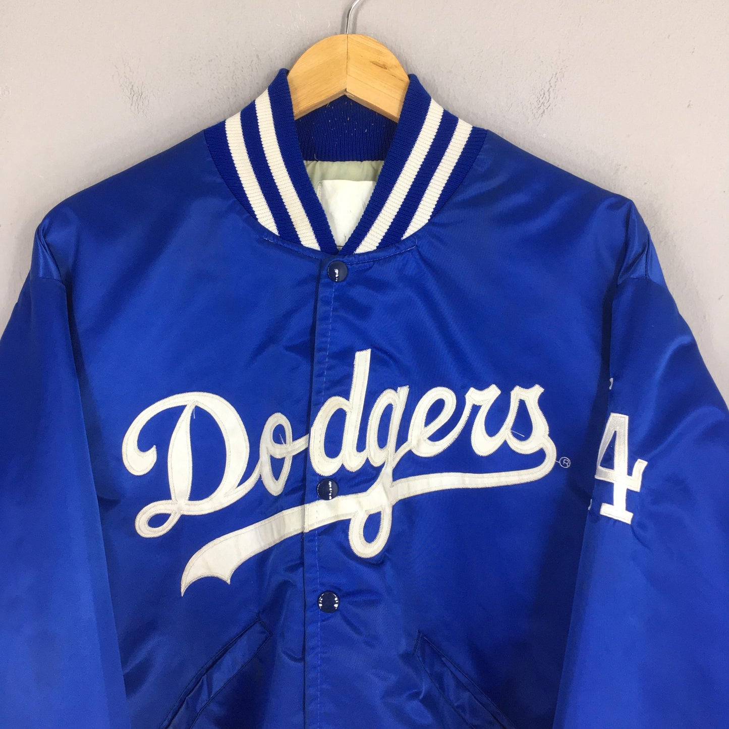 LA Dodgers MLB Stadium Varsity Satin Jacket Medium