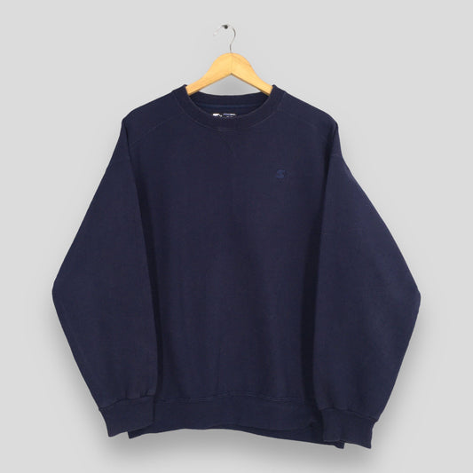 Starter Plain Blue Sweatshirt Medium