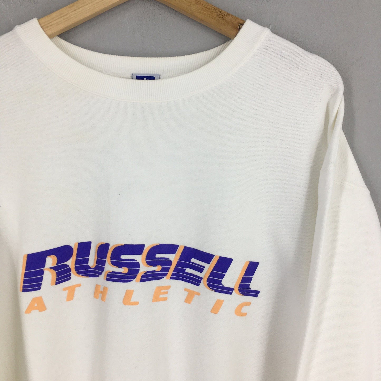 Russell Athletic White Sweatshirt Medium