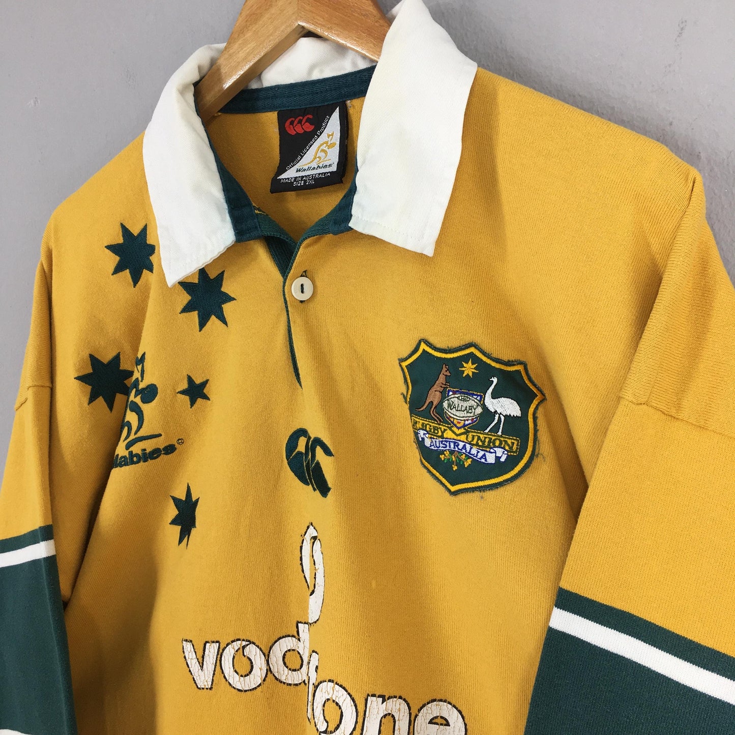 Canterbury Australian Wallabies Rugby Polo Shirt 2XLarge