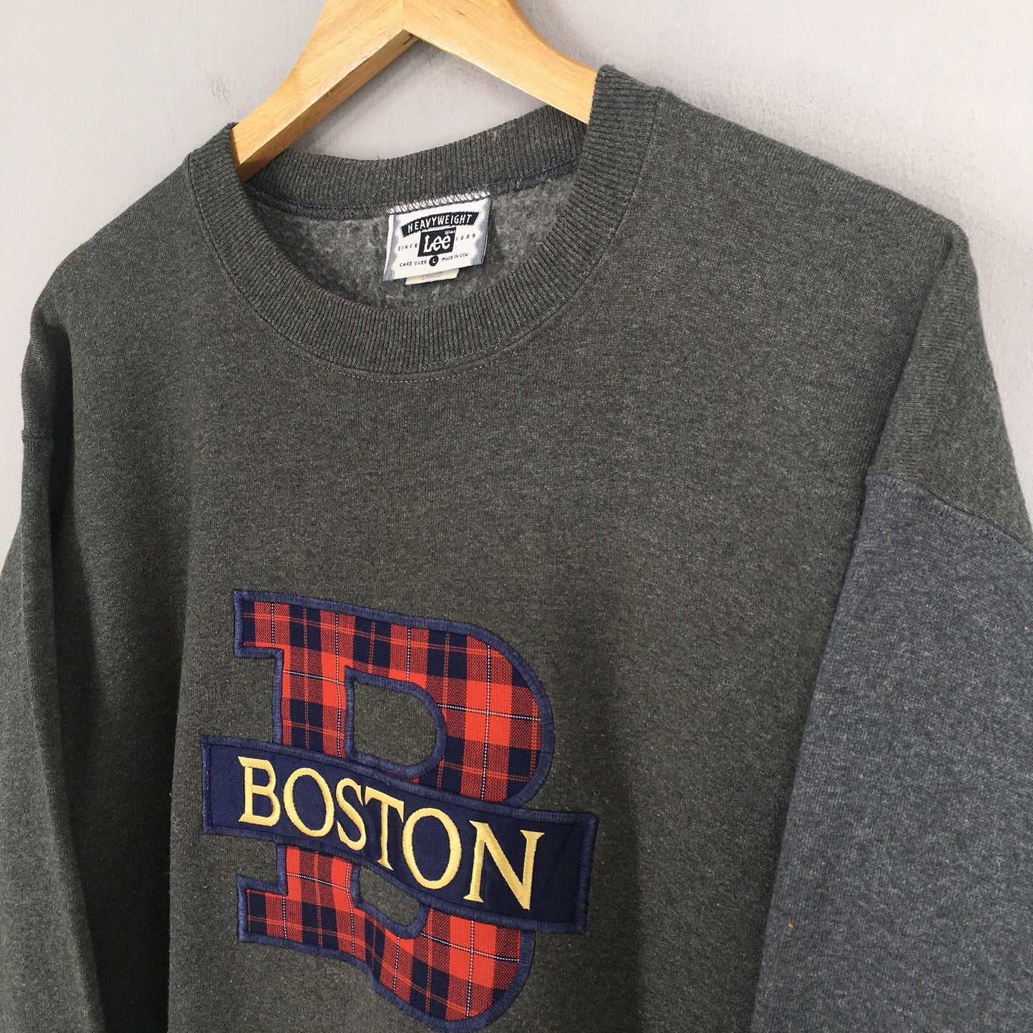 Boston State Gray Sweatshirt Large