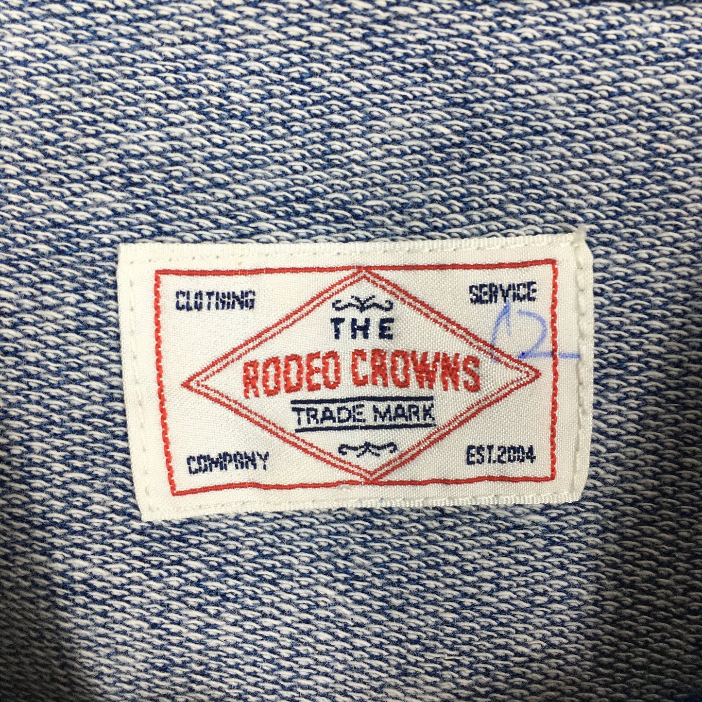 Rodeo Crowns Blue Hoodie Sweater Medium