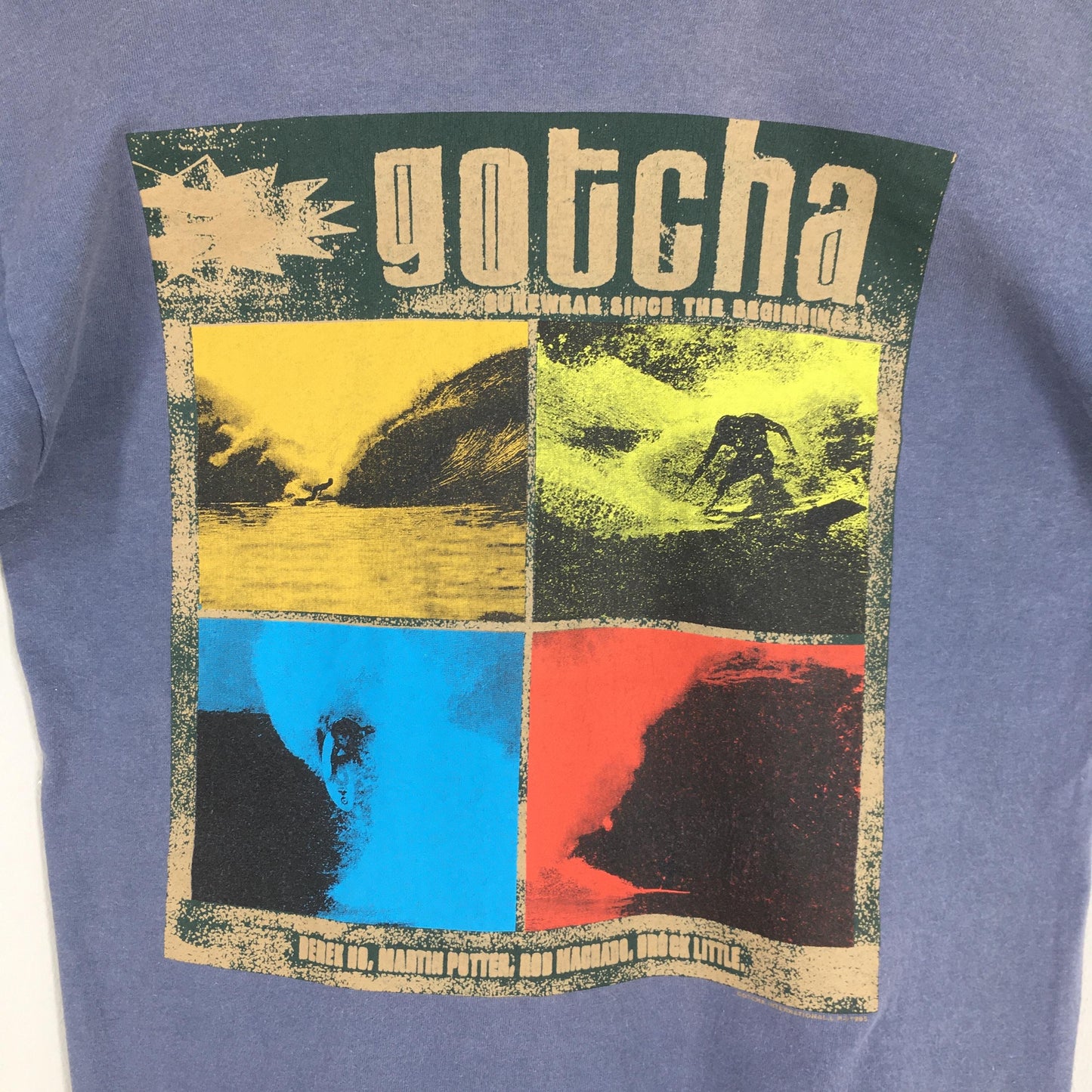 Gotcha Hawaii Surf Blue T shirt Medium