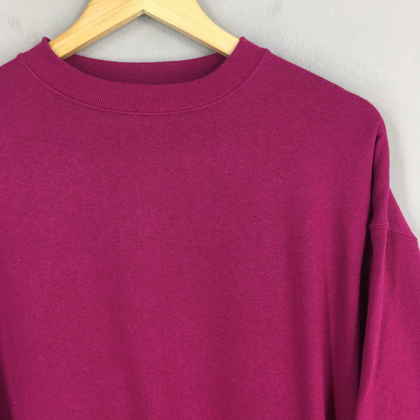 Tultex Plain Pink Sweatshirt Large