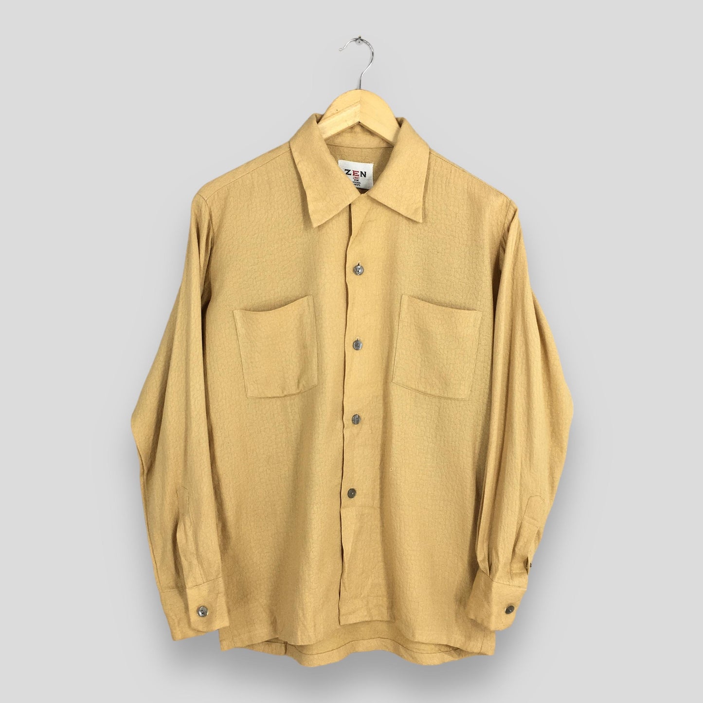 Zen Jac Japan Yellow Flannel Shirt Medium