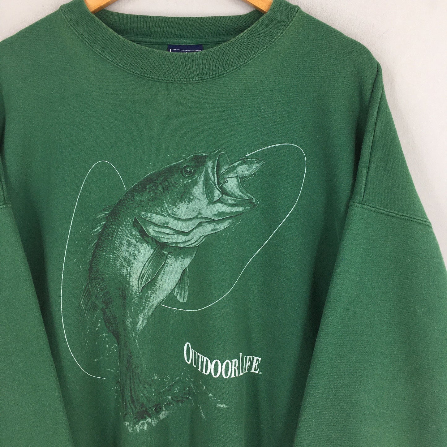 Sportsman Fish Seabass Outdoor Life Sweatshirt XXLarge