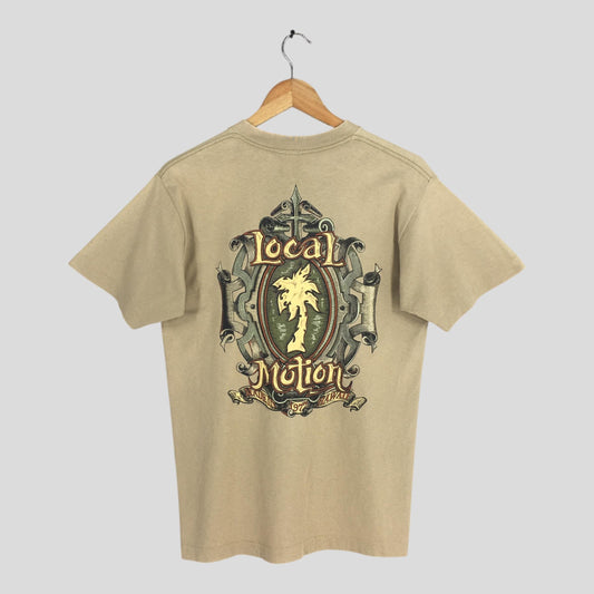 Local Motion Hawaii Surf Brown T shirt Medium