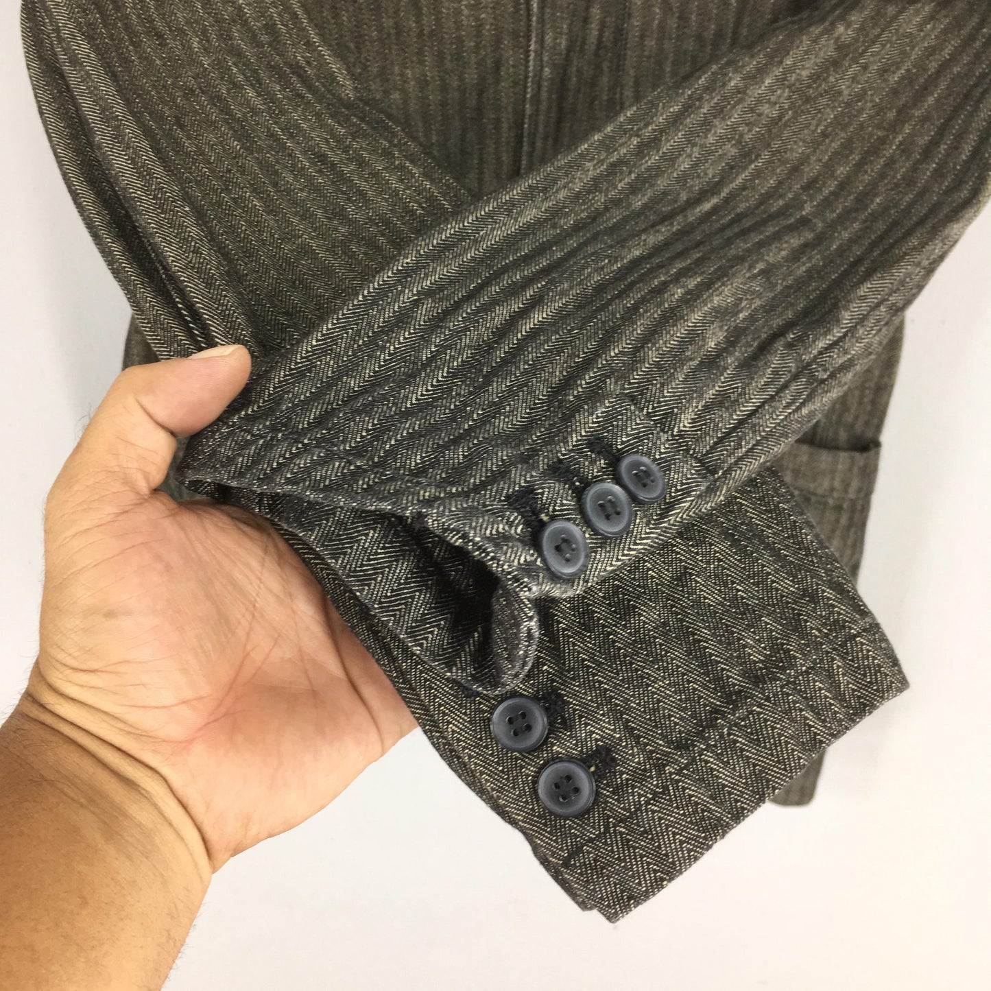 Persons Jeans Herringbone Denim Workwear Jacket Medium