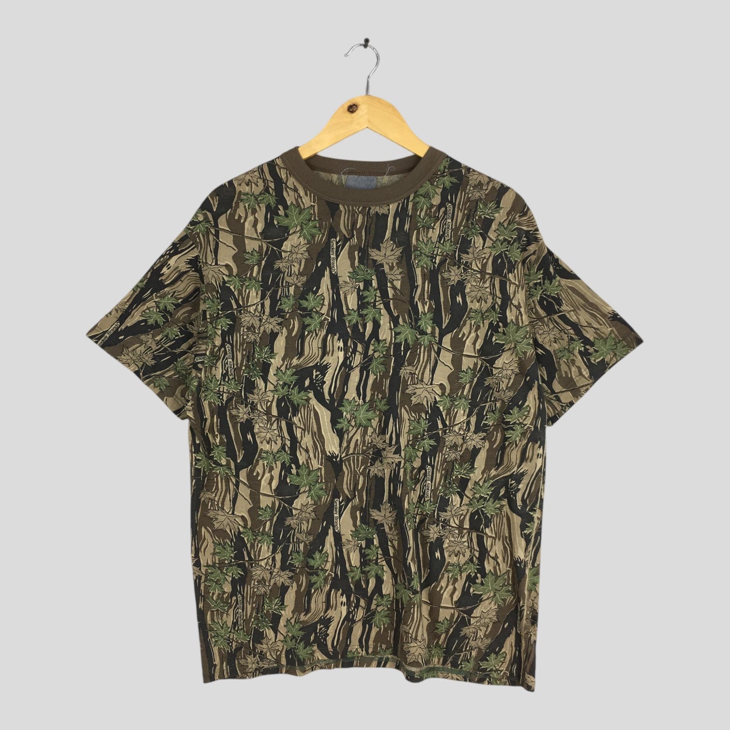 Real Tree Mossy Oak Green T shirt Large