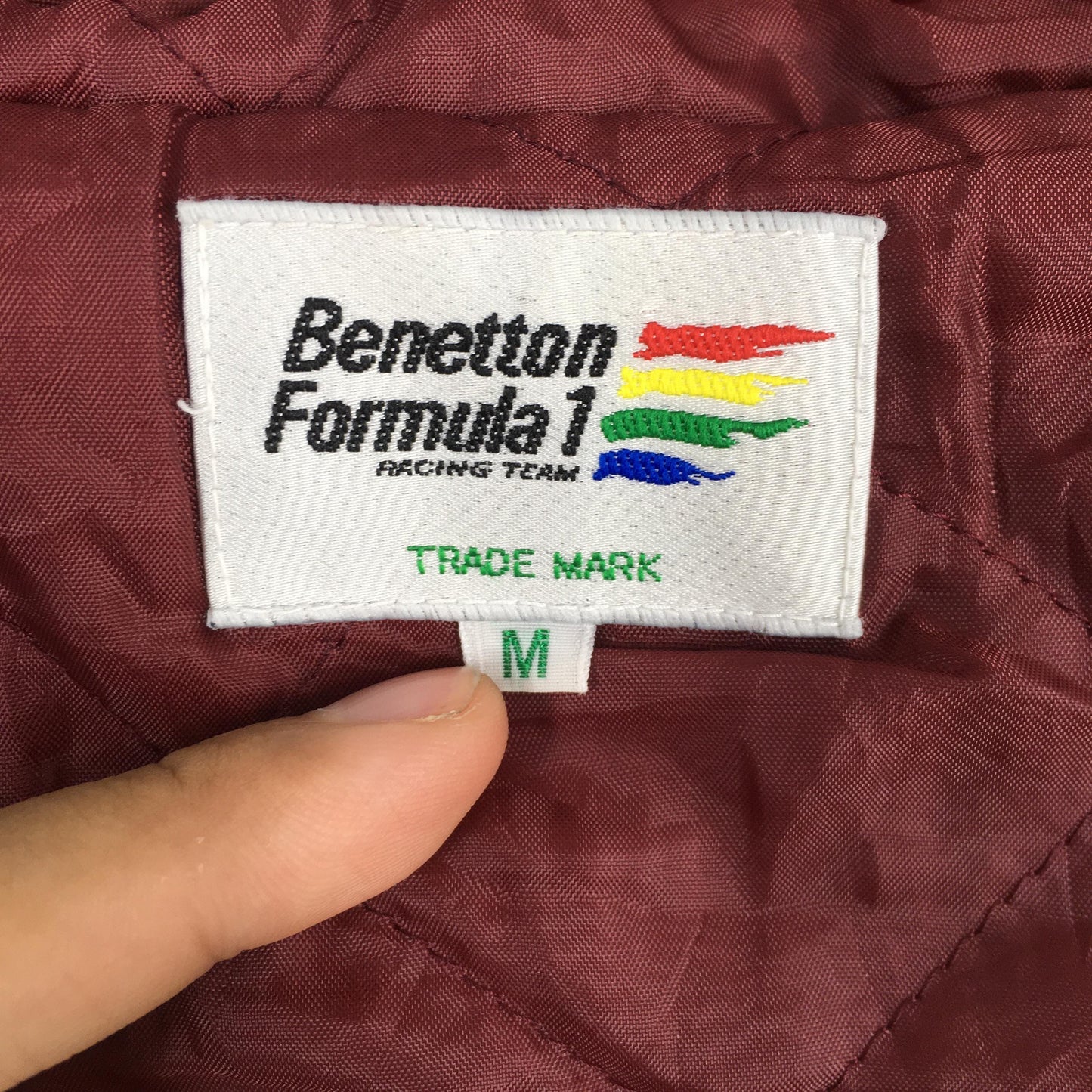 Benetton Formula 1 Hoodie Zipper Jacket Medium