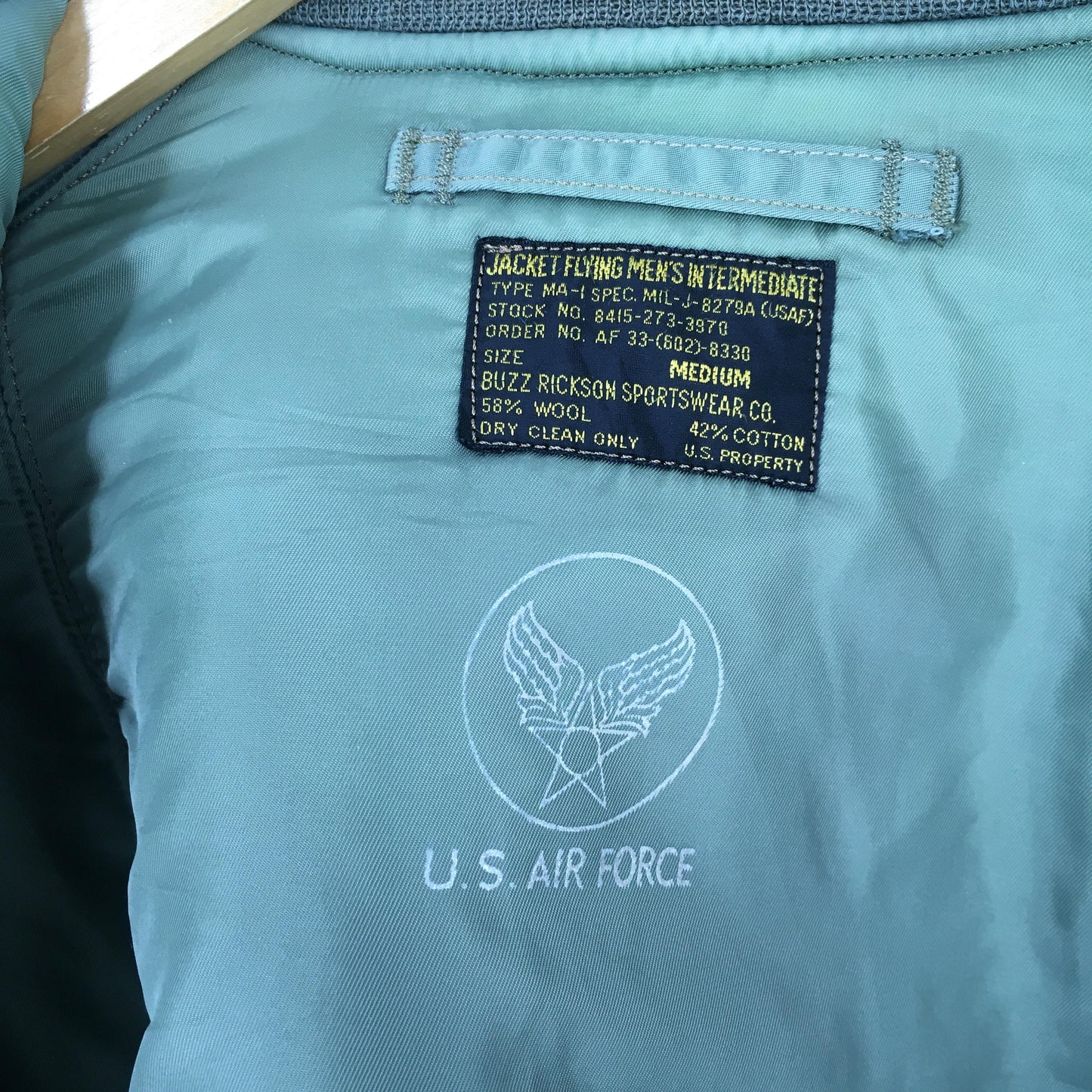 Buzz Rickson MA-1 Type Bomber Jacket Medium