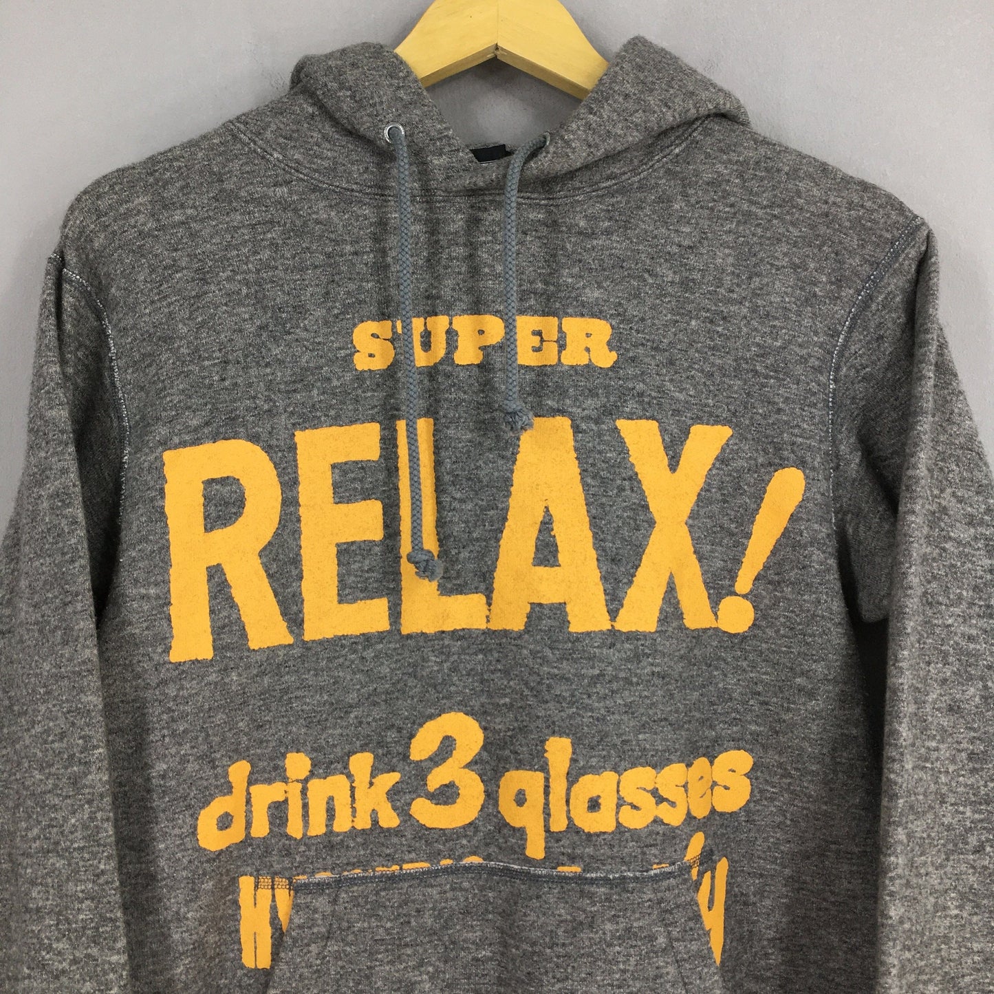 Hysteric Glamour Relax Drink 3 Glasses Wool Hoodie S