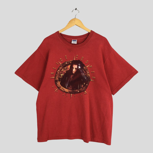 90s Alice Cooper Brutal Planet Red T shirt XLarge