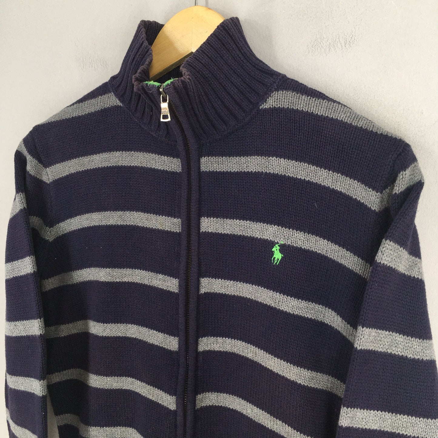 Polo Ralph Lauren Zipper Striped Sweatshirt Small