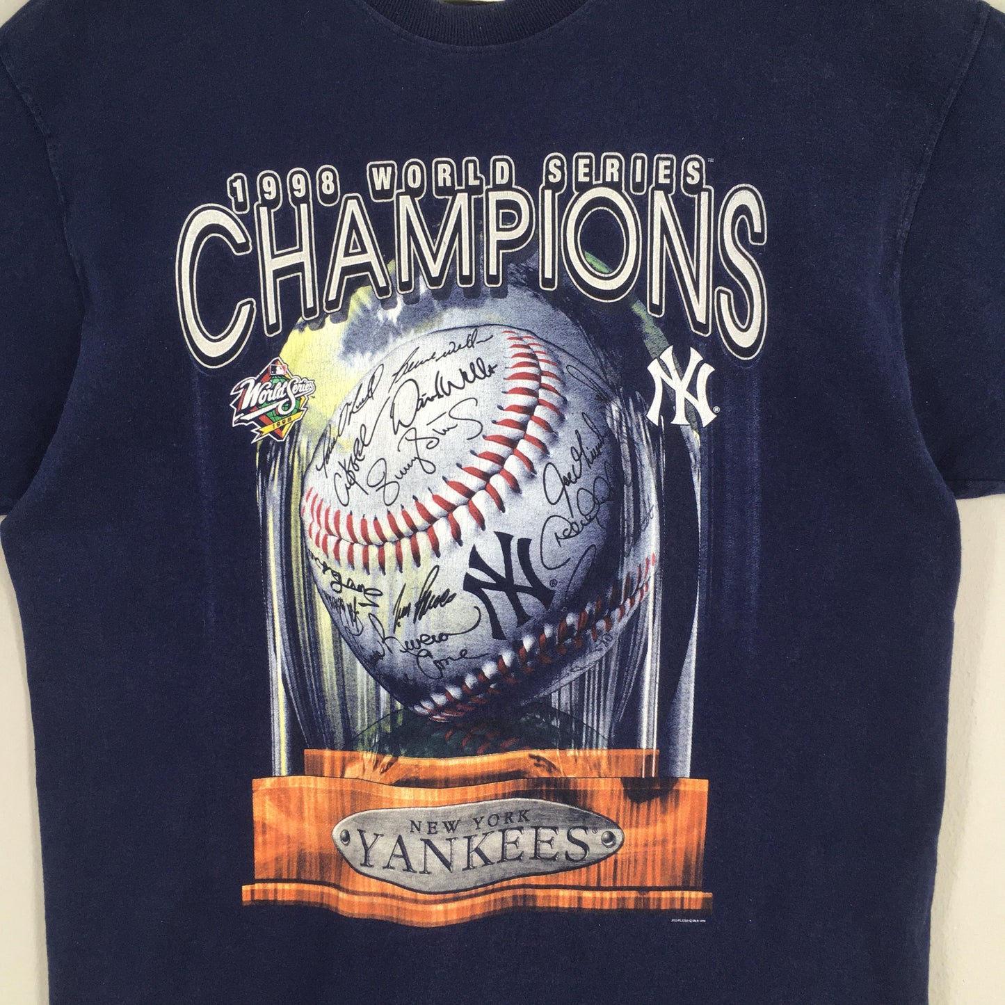 New York Yankees MLB Blue T shirt Large