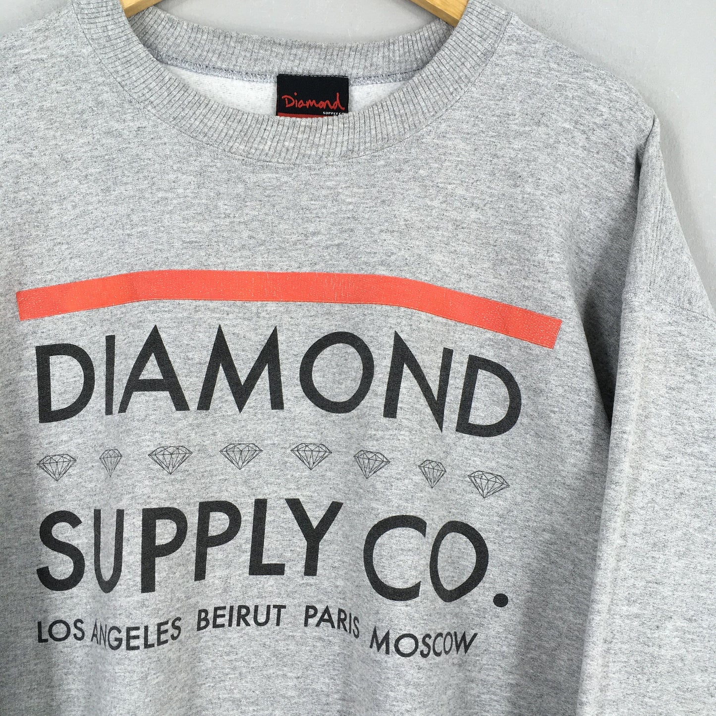 Diamond Supply Co Gray Sweater Large