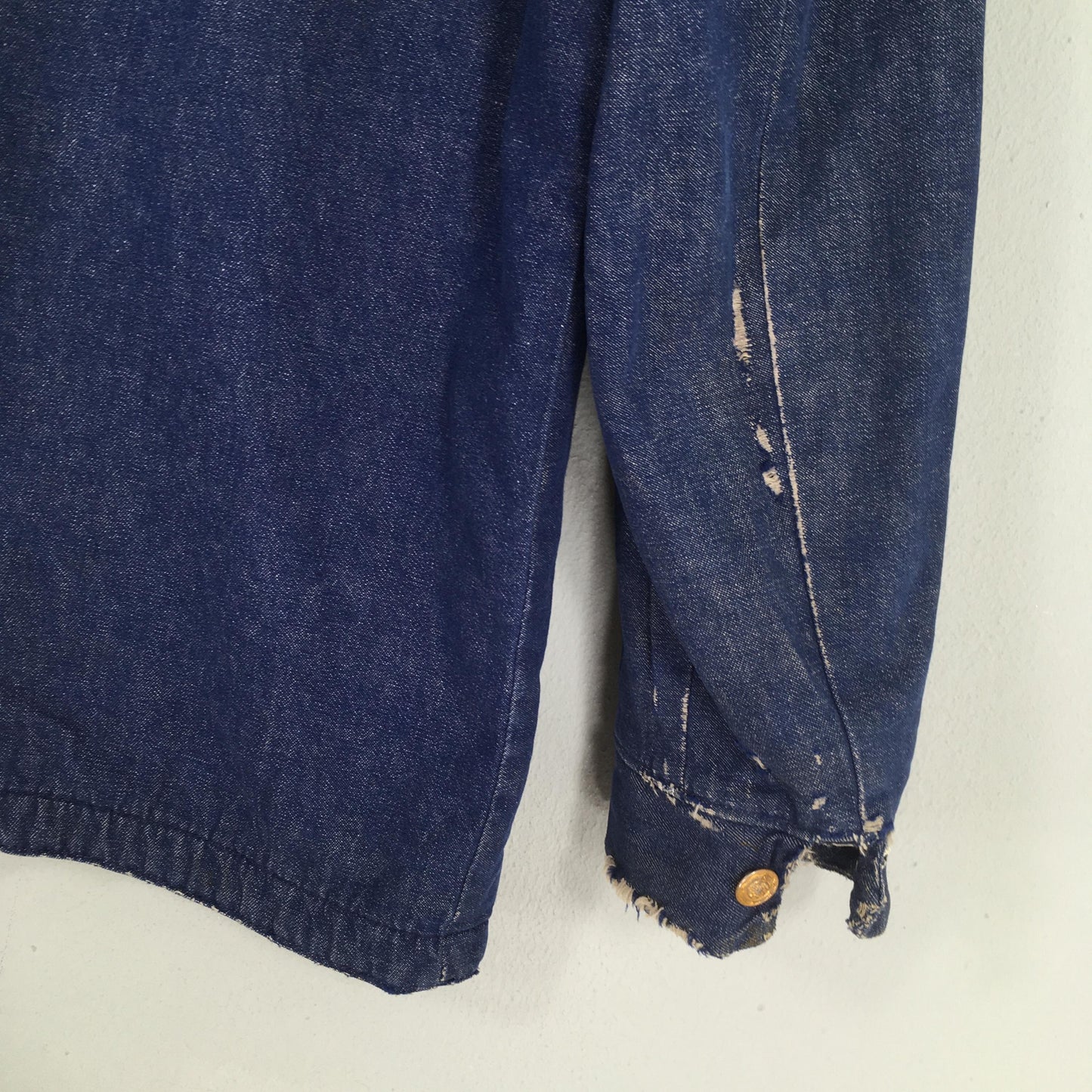 Wrangler Sanforized Blue Chore Denim Jacket Medium
