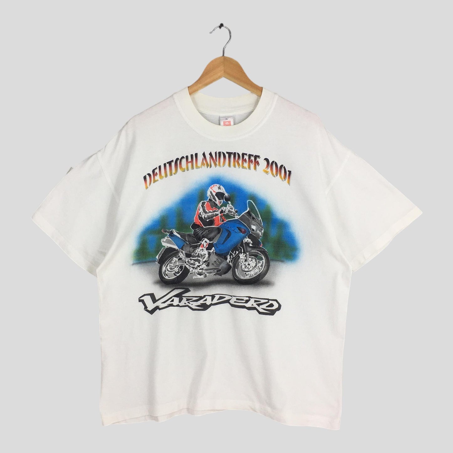 Honda Varadero Motorcycle White T shirt XLarge