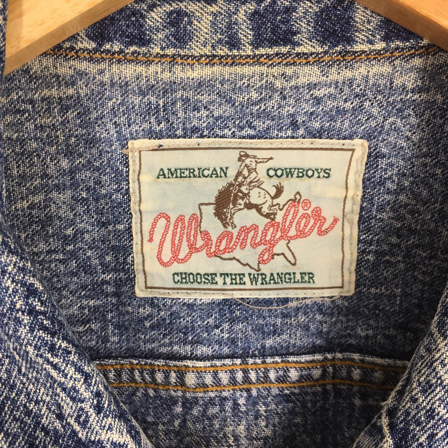 Wrangler 124MJ Denim Trucker Jacket Medium