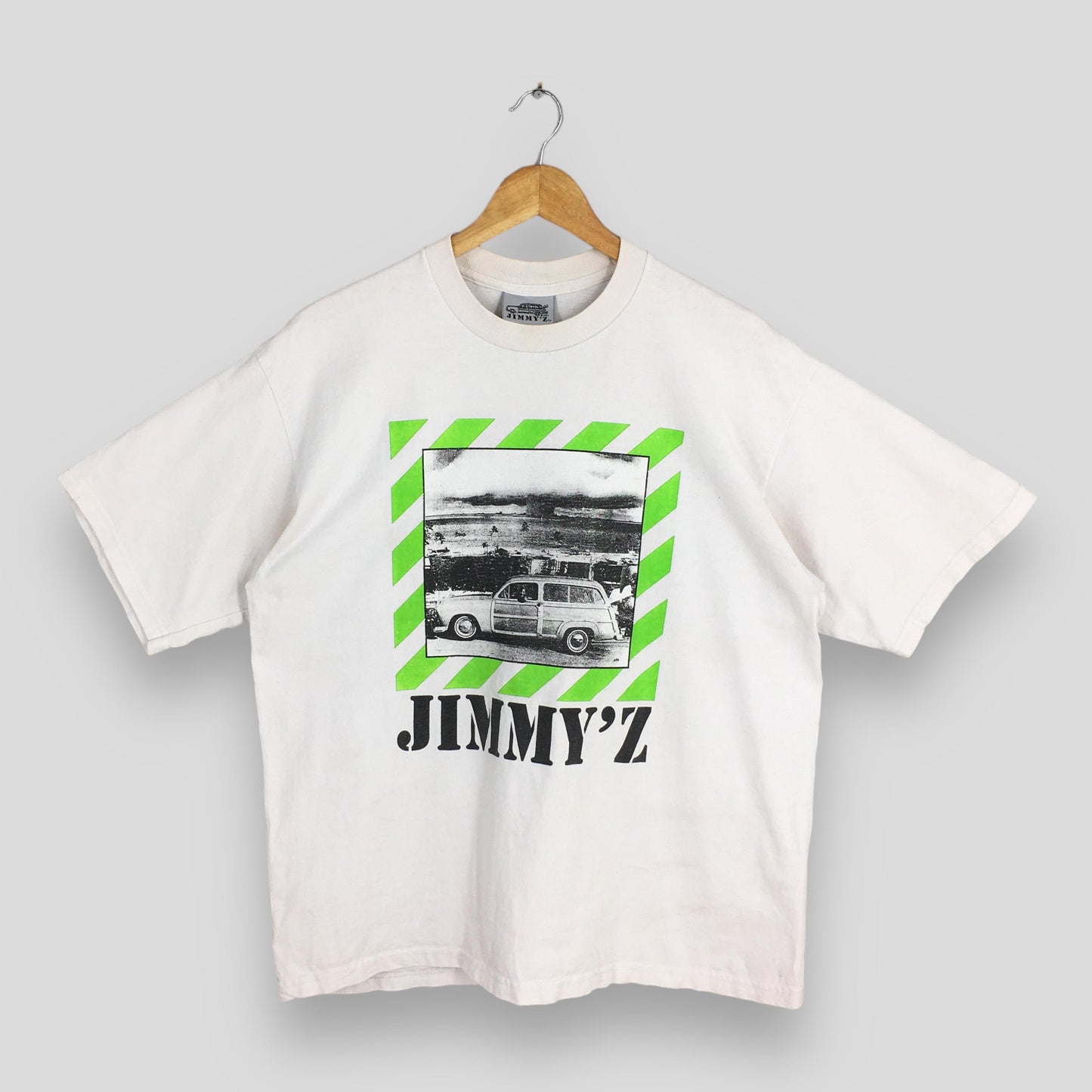 Jimmy'z Woody & Bomb White Tshirt Large