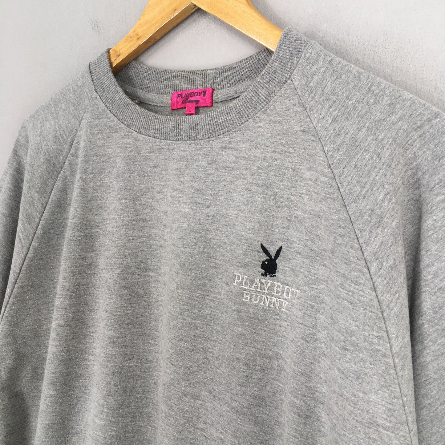 Playboy Bunny Sweatshirt Gray Large