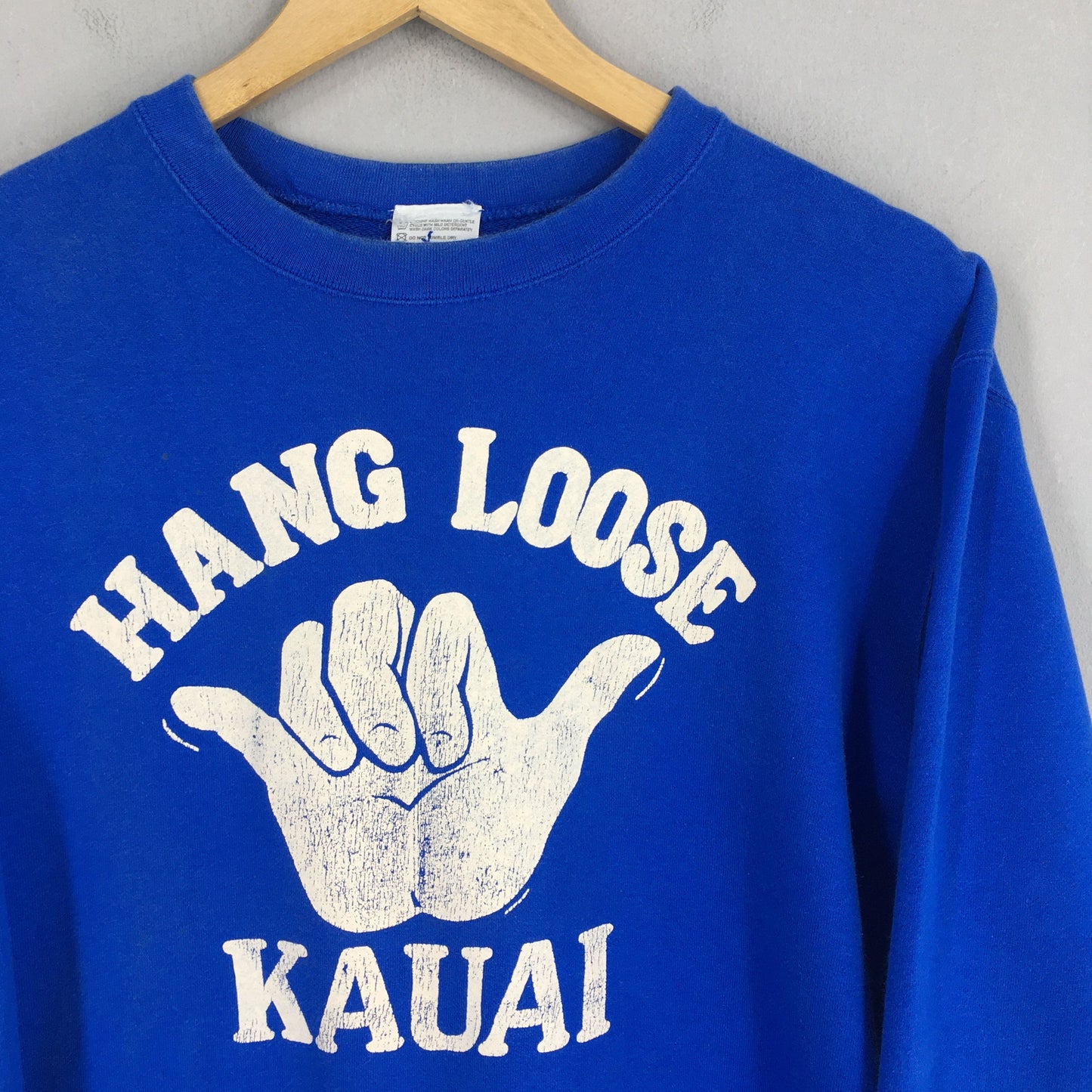 Hang Loose Kauai Shaka Sign Sweatshirt Medium