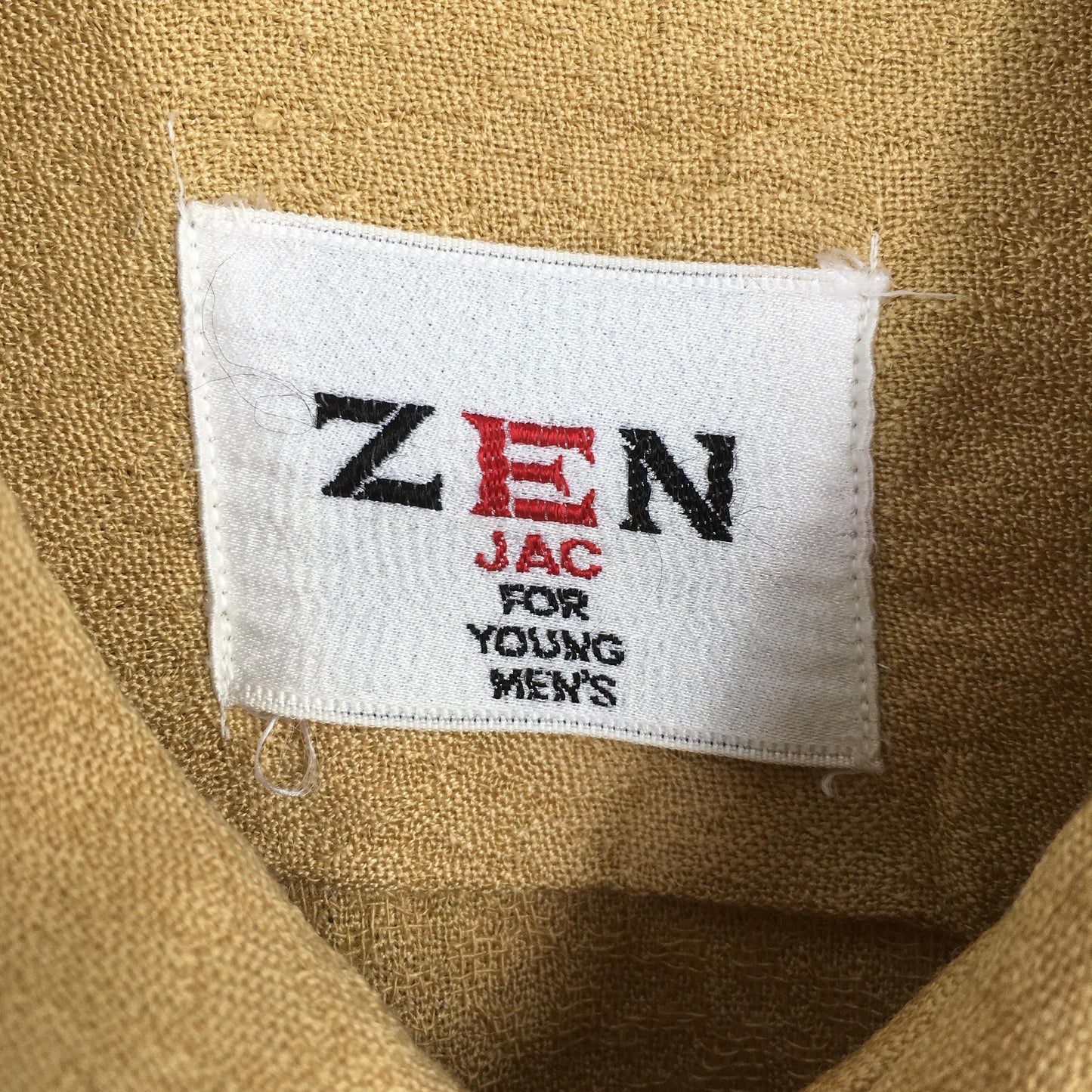 Zen Jac Japan Yellow Flannel Shirt Medium