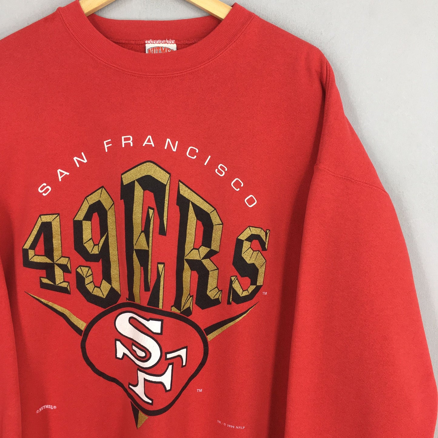 San Francisco 49ers Rugby NFL Sweatshirt 2XLarge